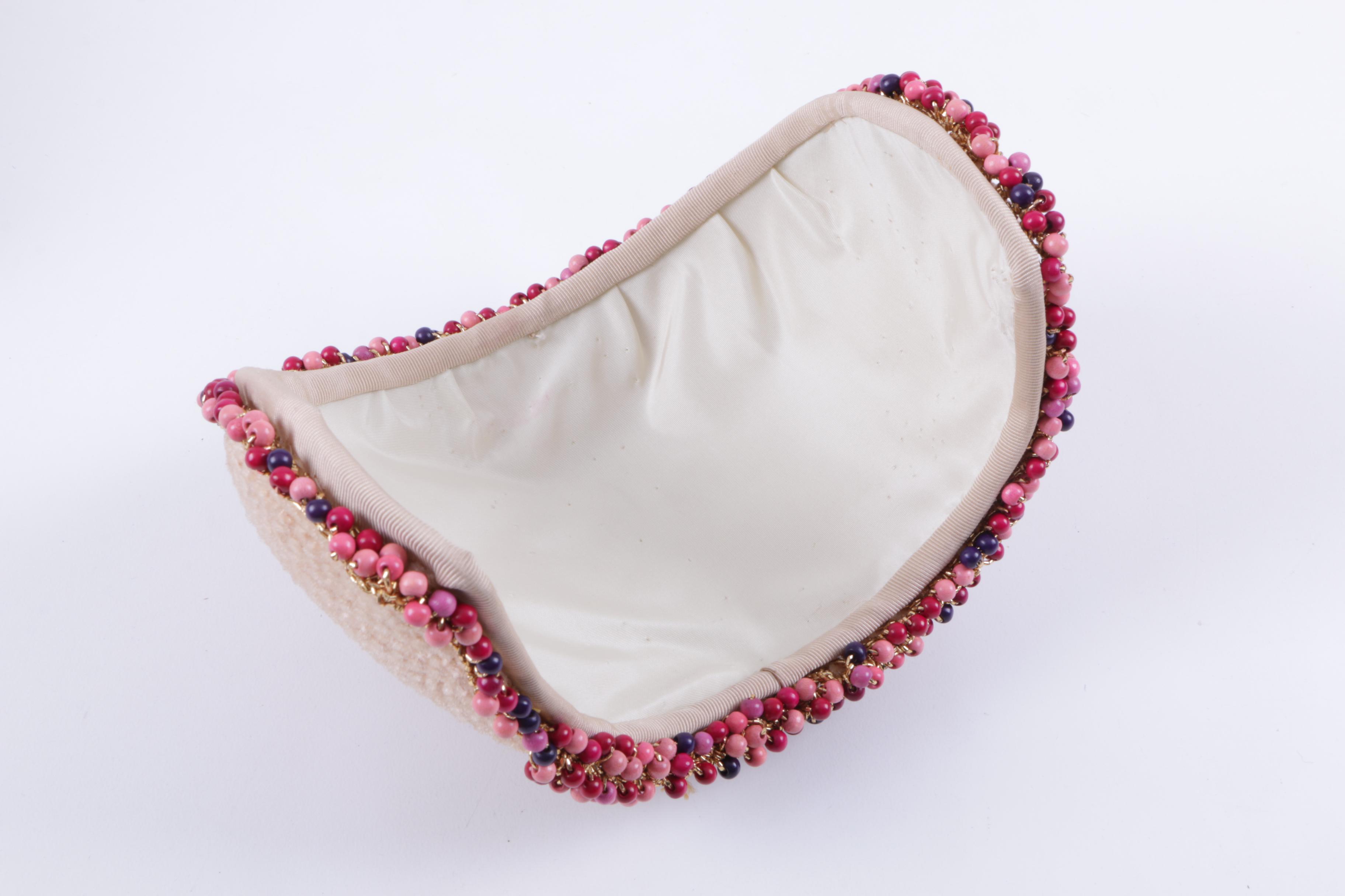 Matching Knitted Casque Hat and Handbag