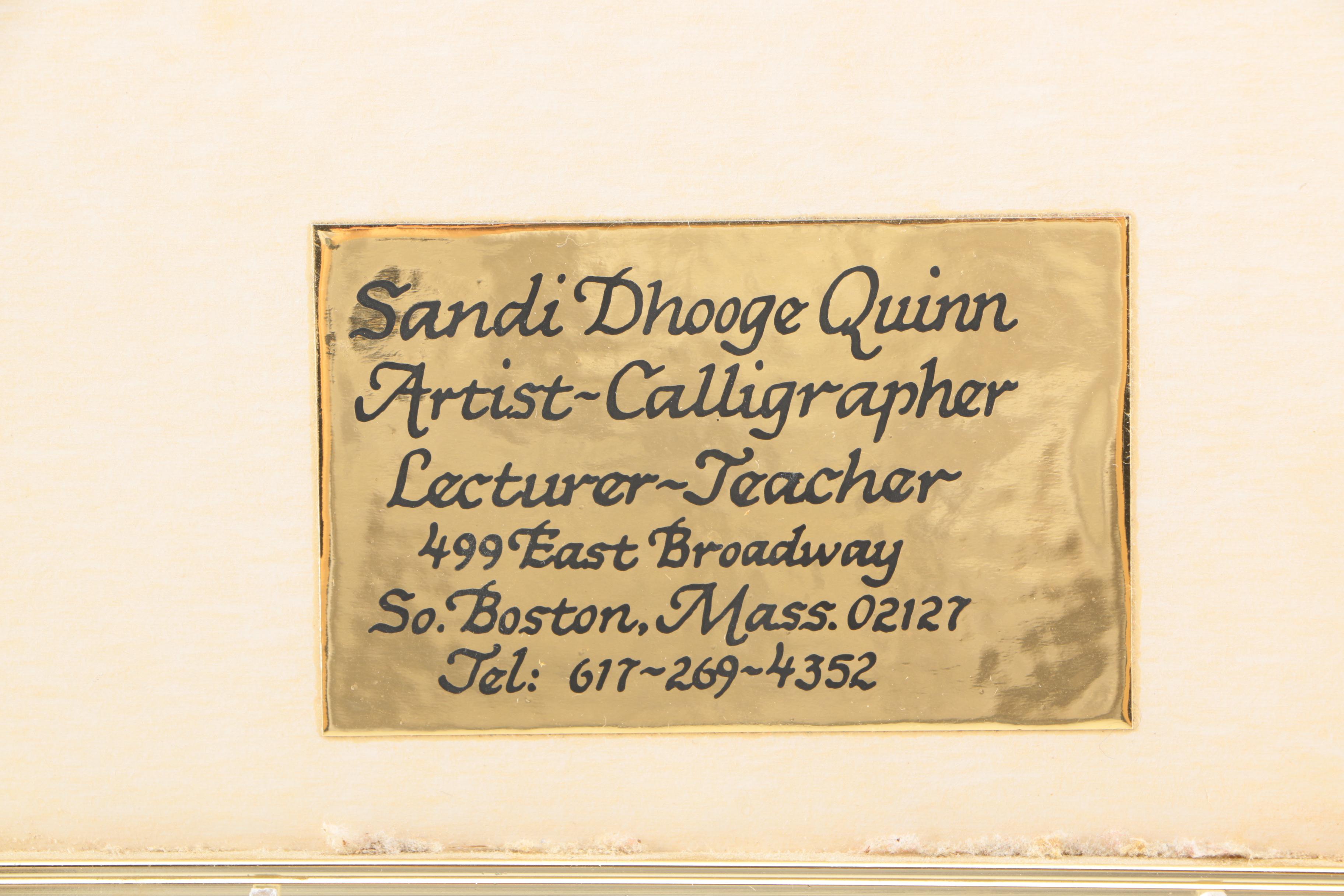 Sandi Dhooge Quinn Artist Proof Etching "Oyster Drill"