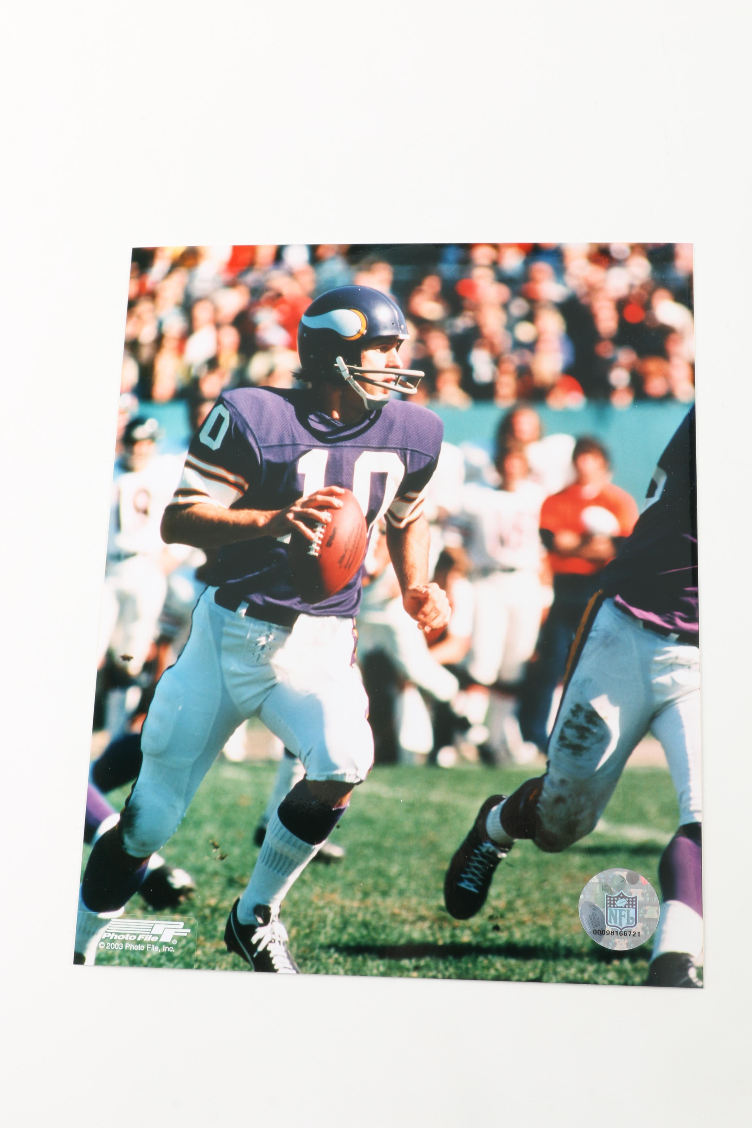 NFL Fran Tarkenton Photographs