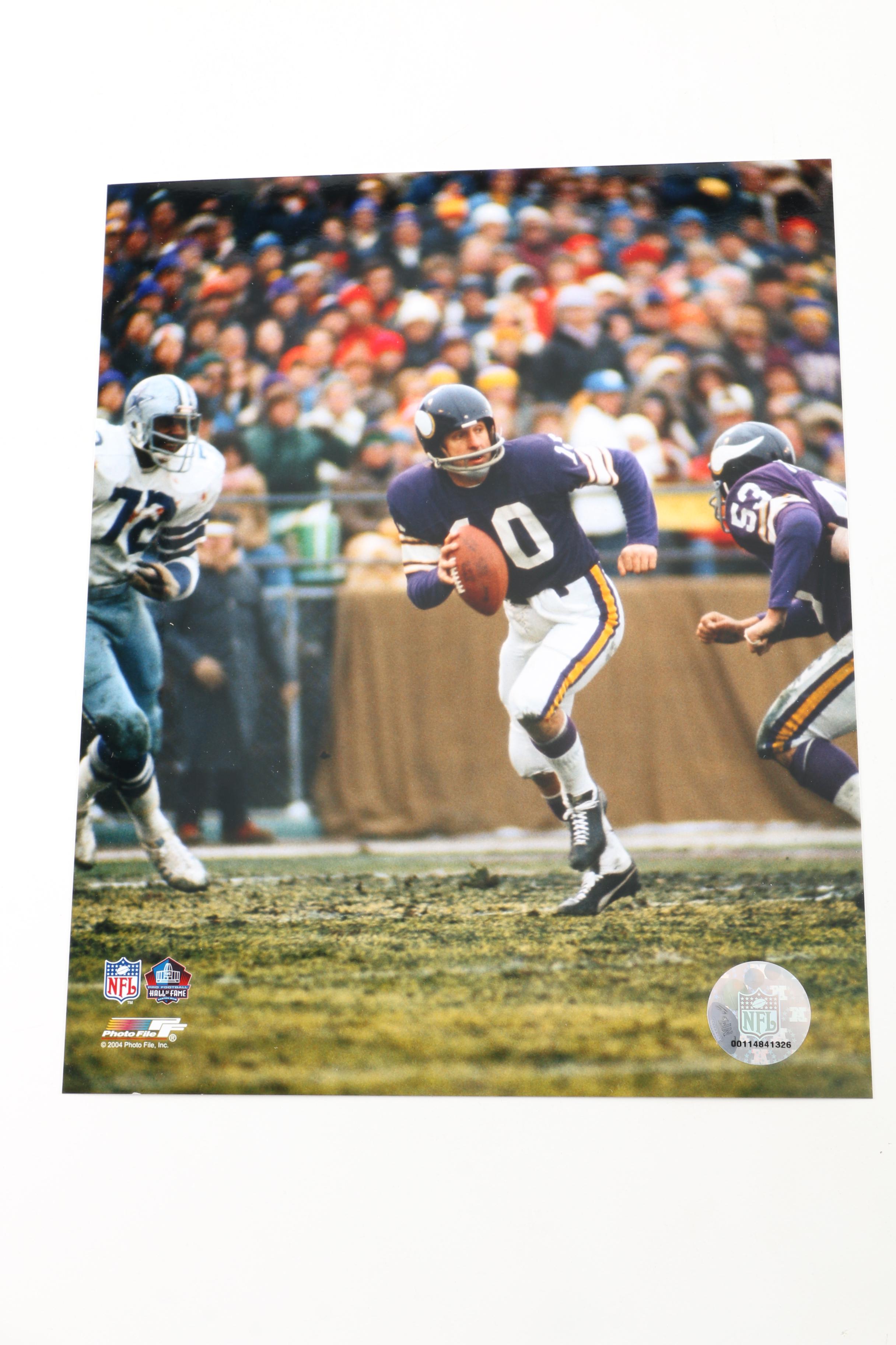 NFL Fran Tarkenton Photographs