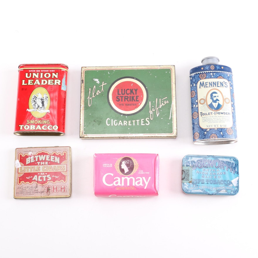 Vintage Tobacco and Toiletries Tins