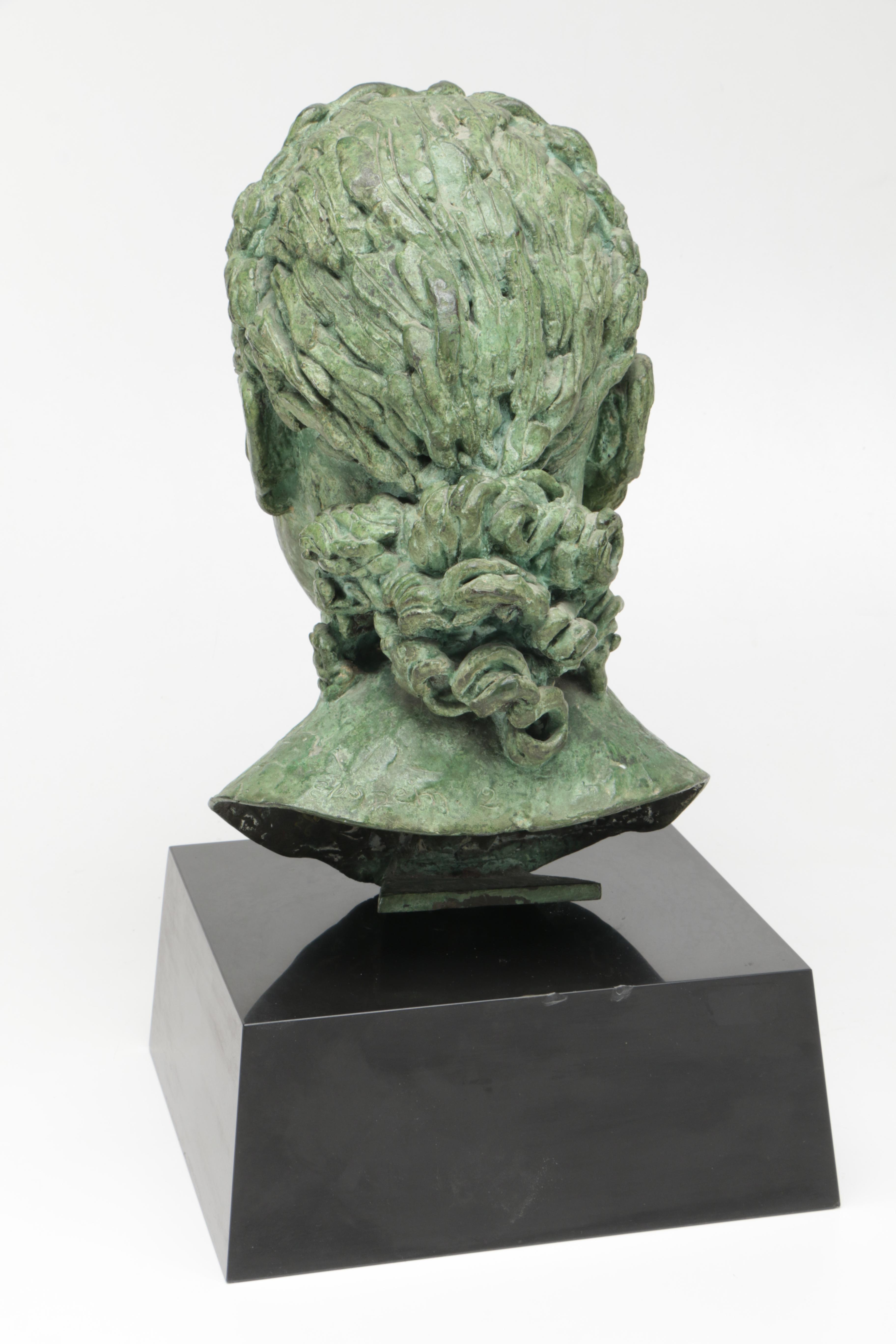 Sir Jacob Epstein Cast Bronze Sculpture "Tiyi (Head of Girl)"