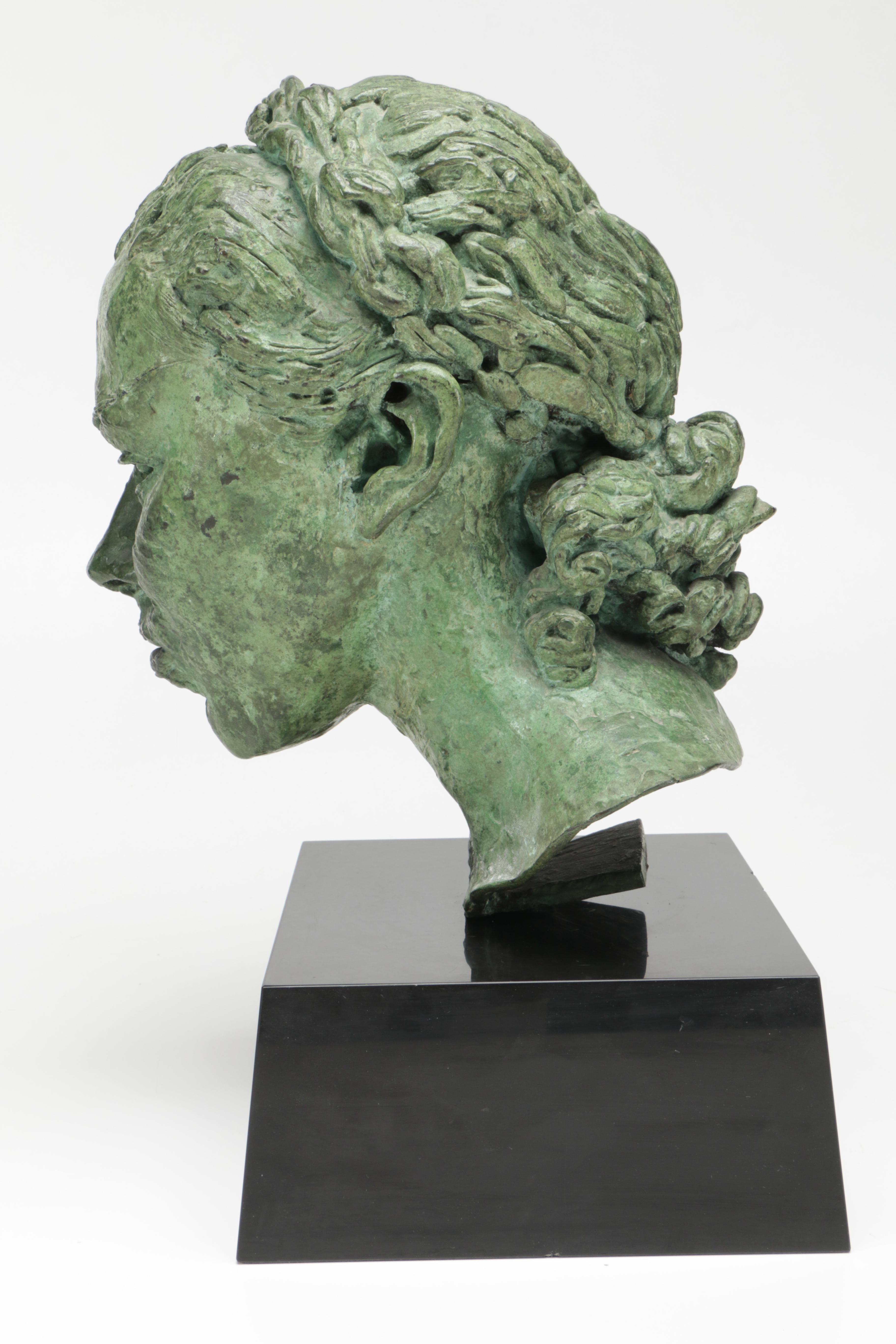Sir Jacob Epstein Cast Bronze Sculpture "Tiyi (Head of Girl)"