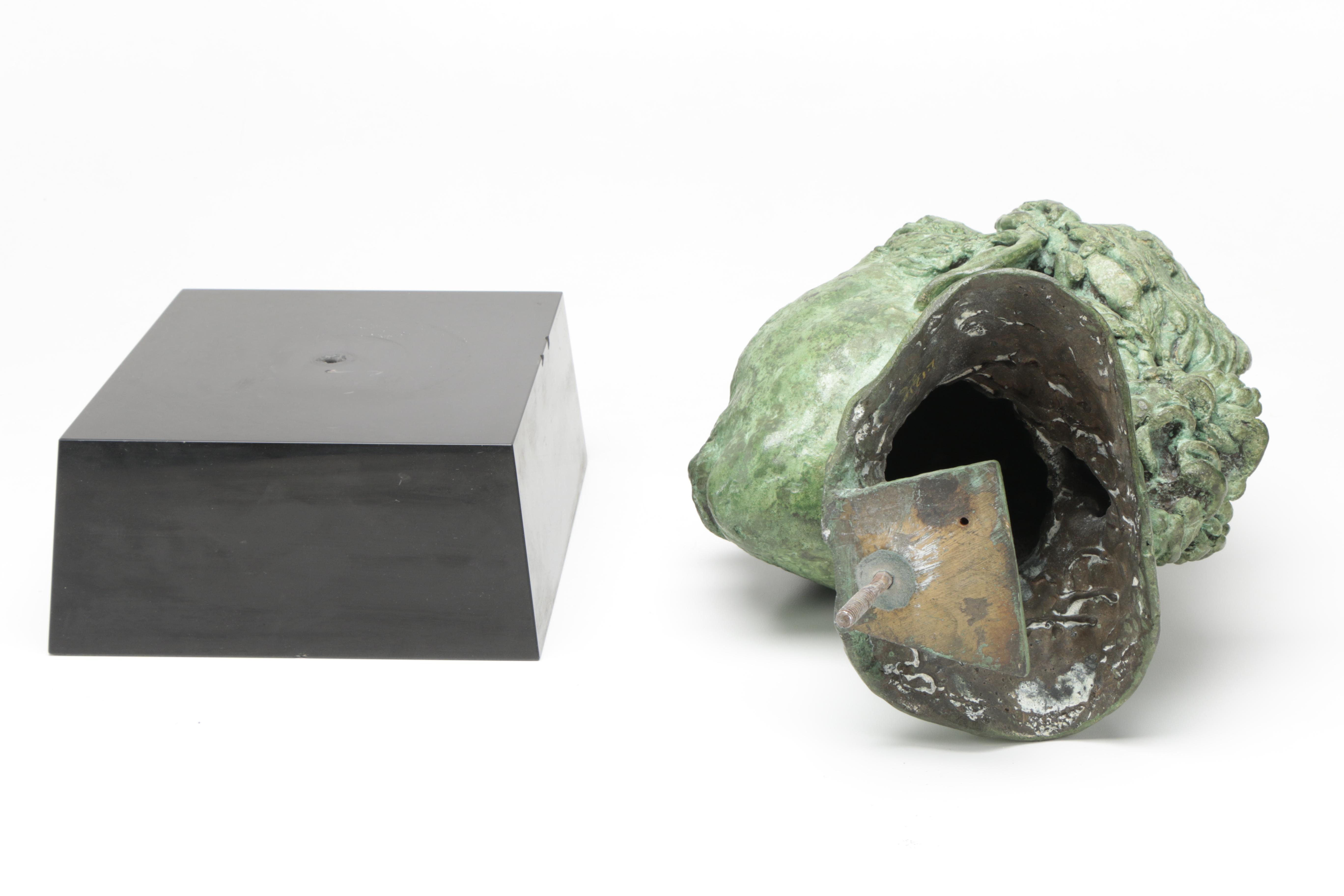 Sir Jacob Epstein Cast Bronze Sculpture "Tiyi (Head of Girl)"