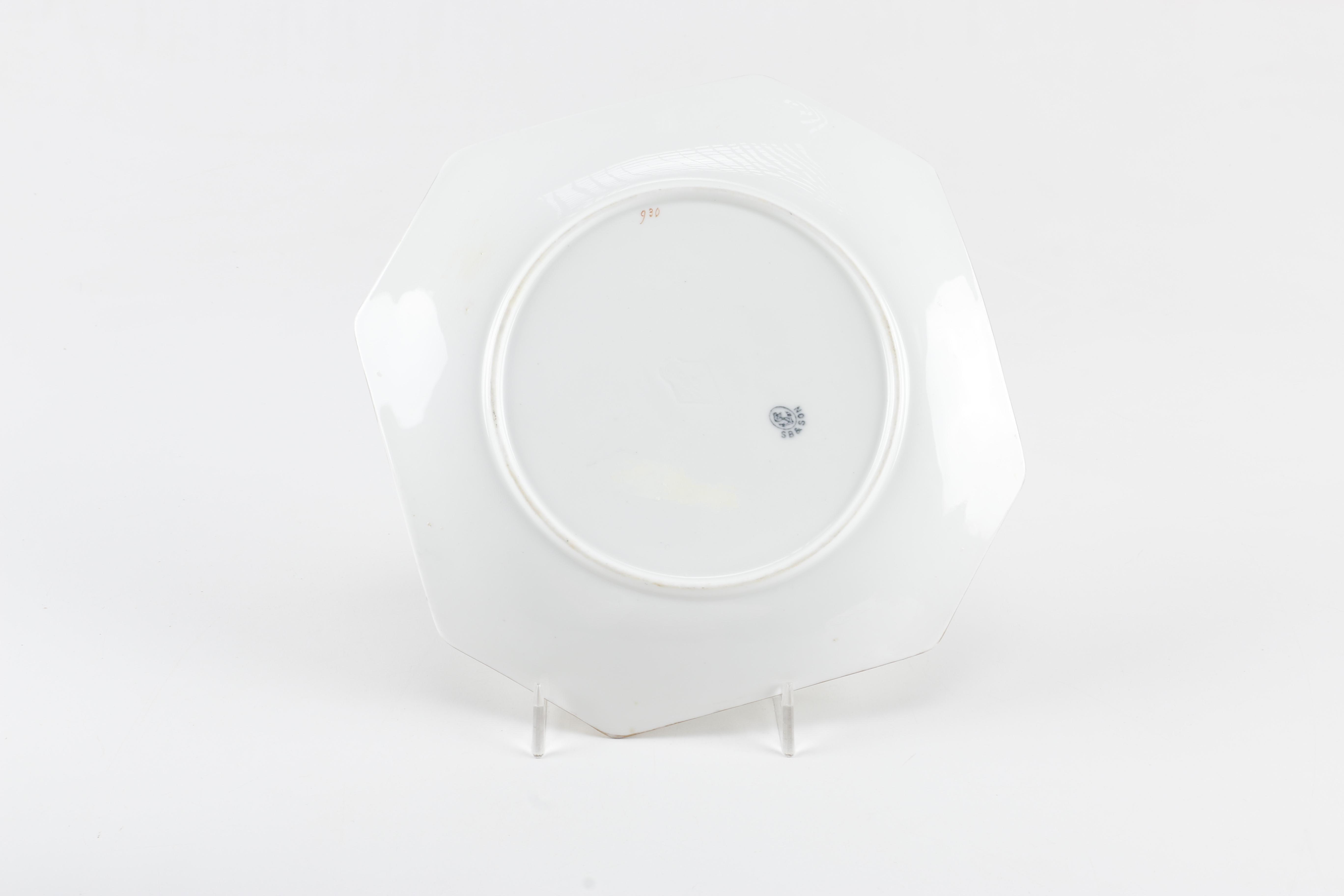 Porcelain Plates Featuring Bridgwood & Son