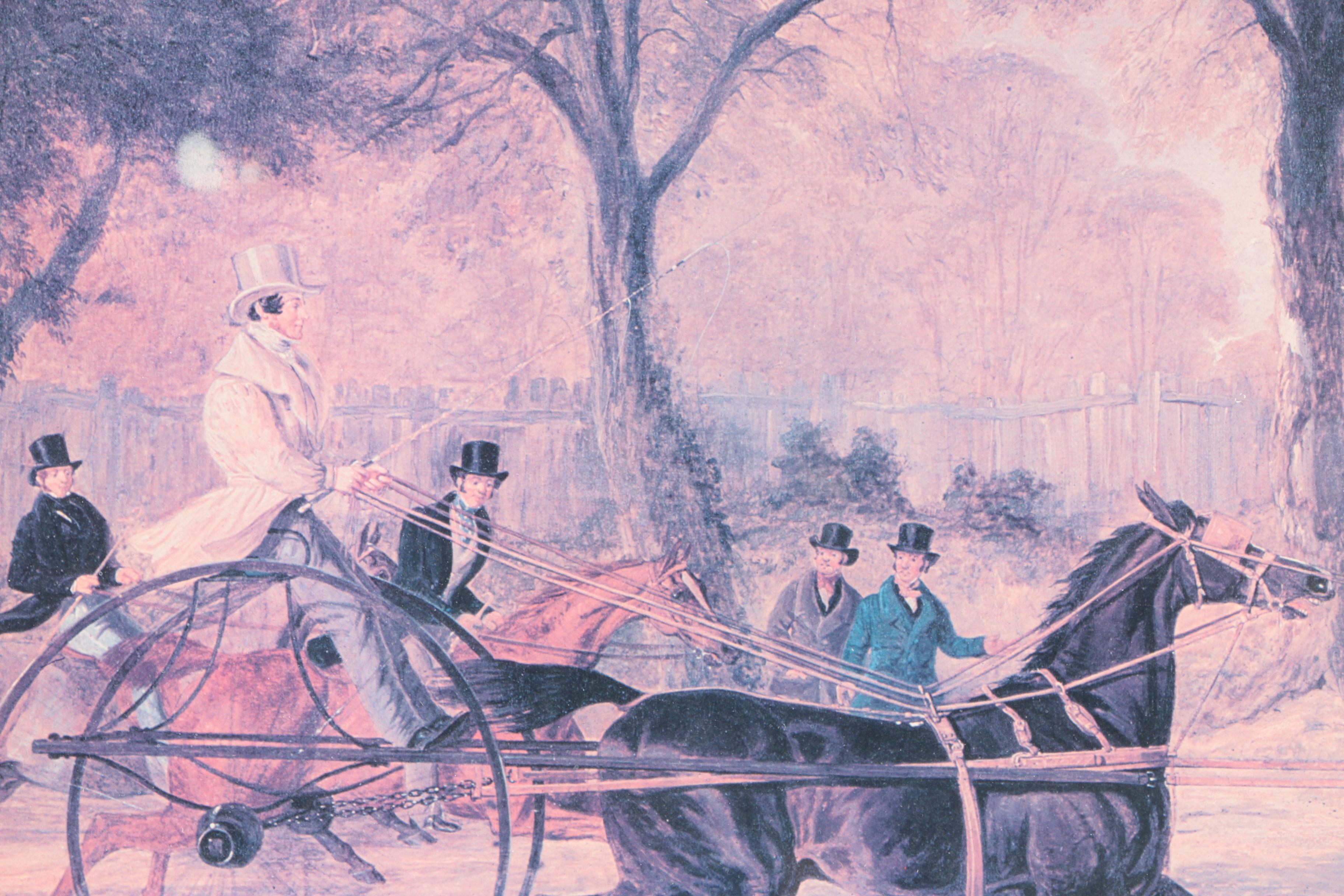 After J.F. Herring, Sr. Offset Lithograph "Gustavus And Tommy"