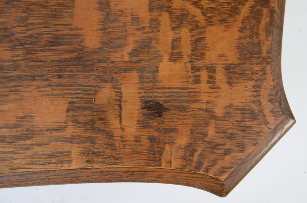 Late Victorian Quartersawn Oak Library Table