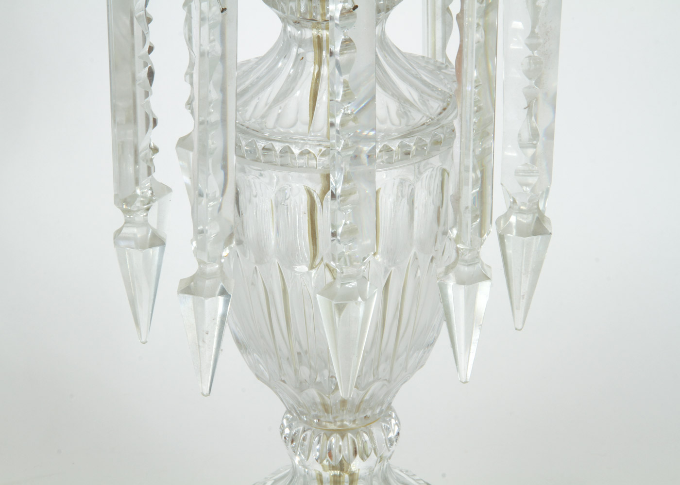 Vintage Cut Glass Table Lamp