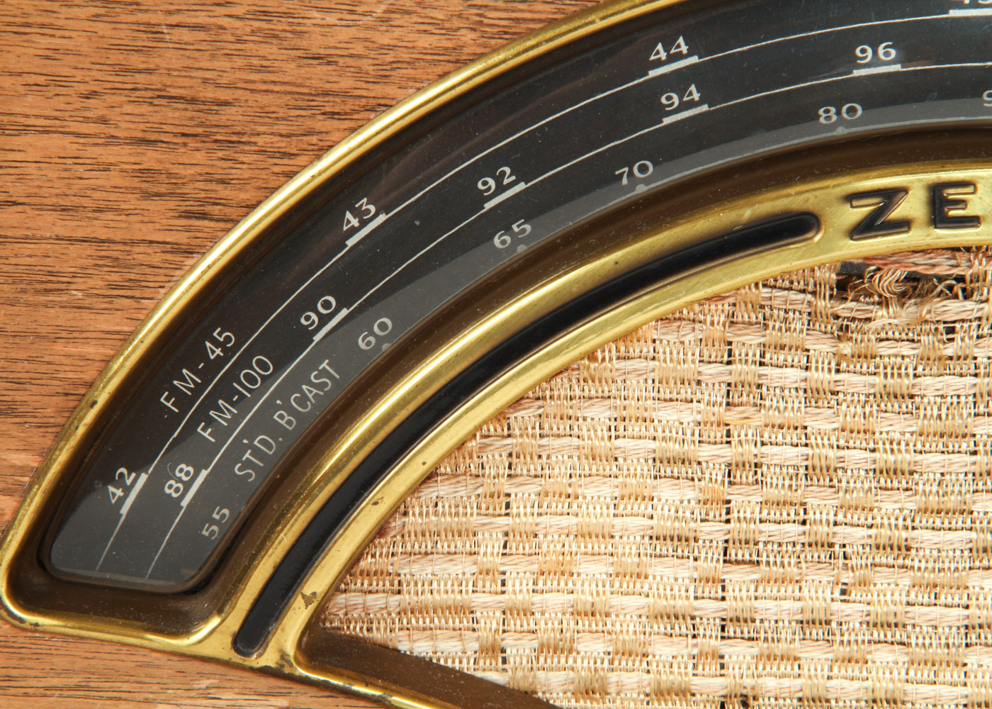 Vintage Zenith Wood Radio and Hallicrafters S-38D AM/CW Shortwave Receiver