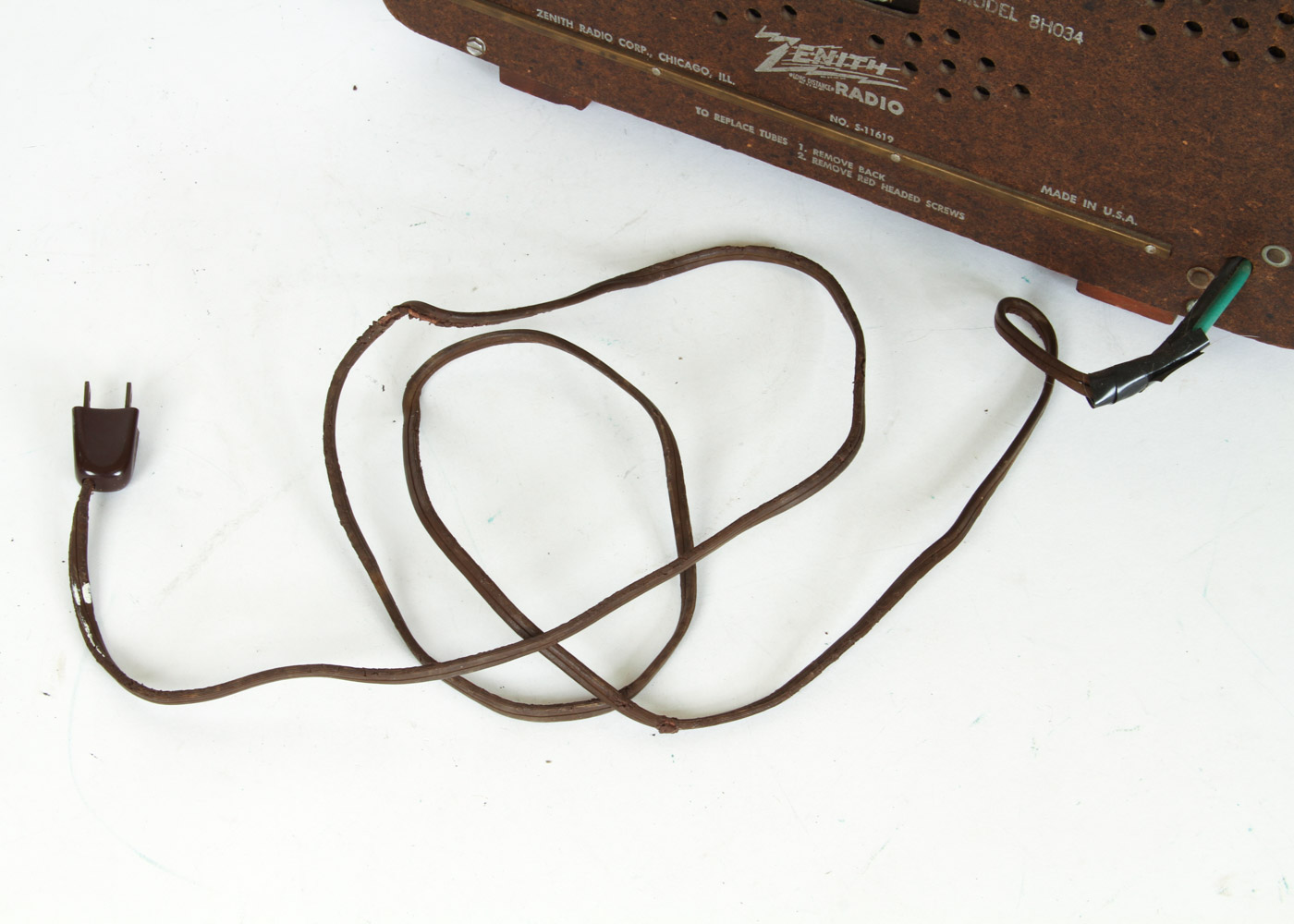 Vintage Zenith Wood Radio and Hallicrafters S-38D AM/CW Shortwave Receiver