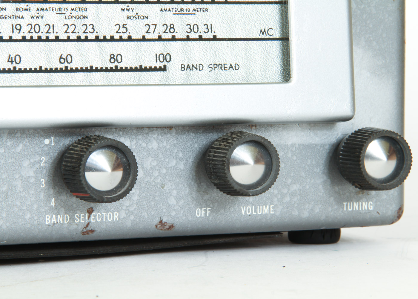 Vintage Zenith Wood Radio and Hallicrafters S-38D AM/CW Shortwave Receiver