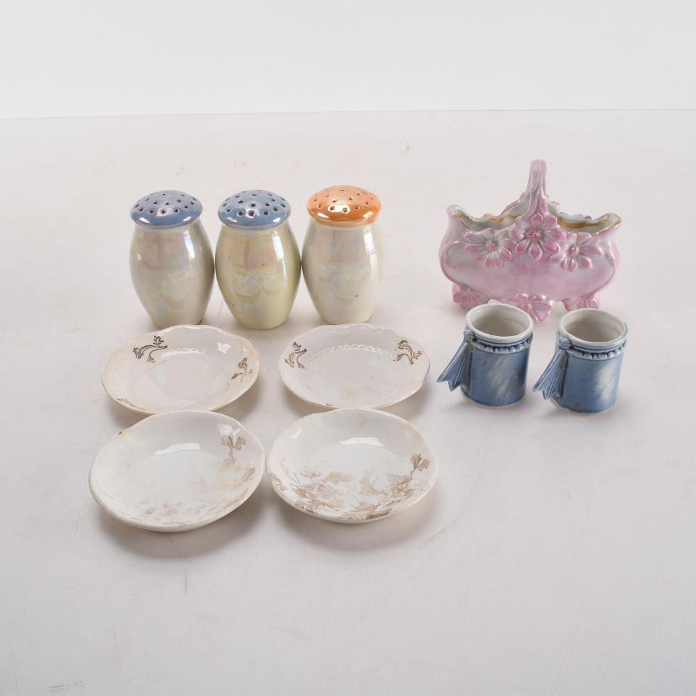 Lusterware, German Porcelain, and Johnson Brothers China