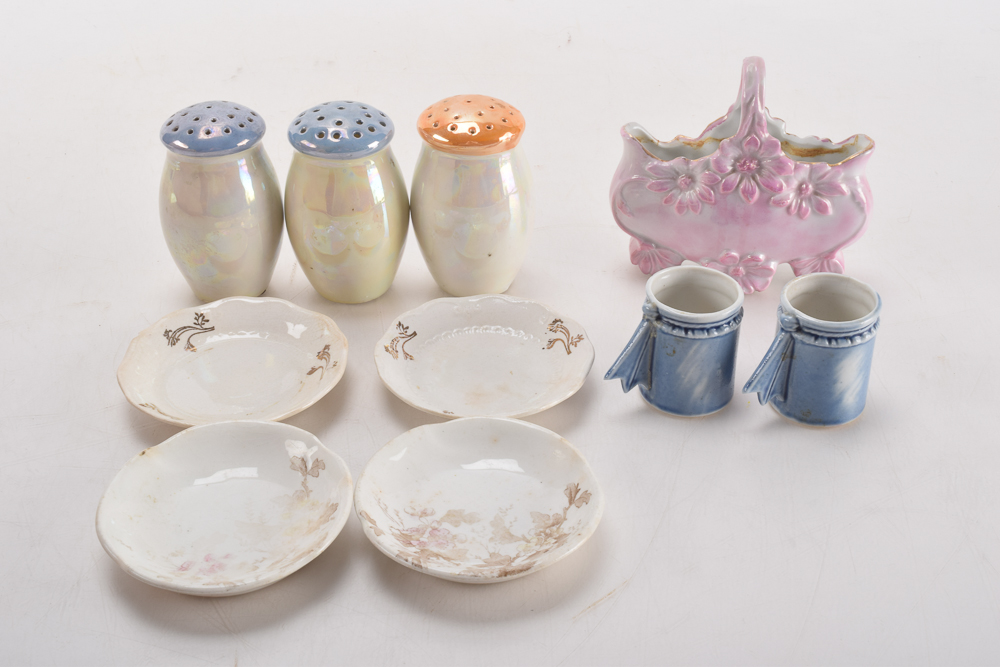 Lusterware, German Porcelain, and Johnson Brothers China