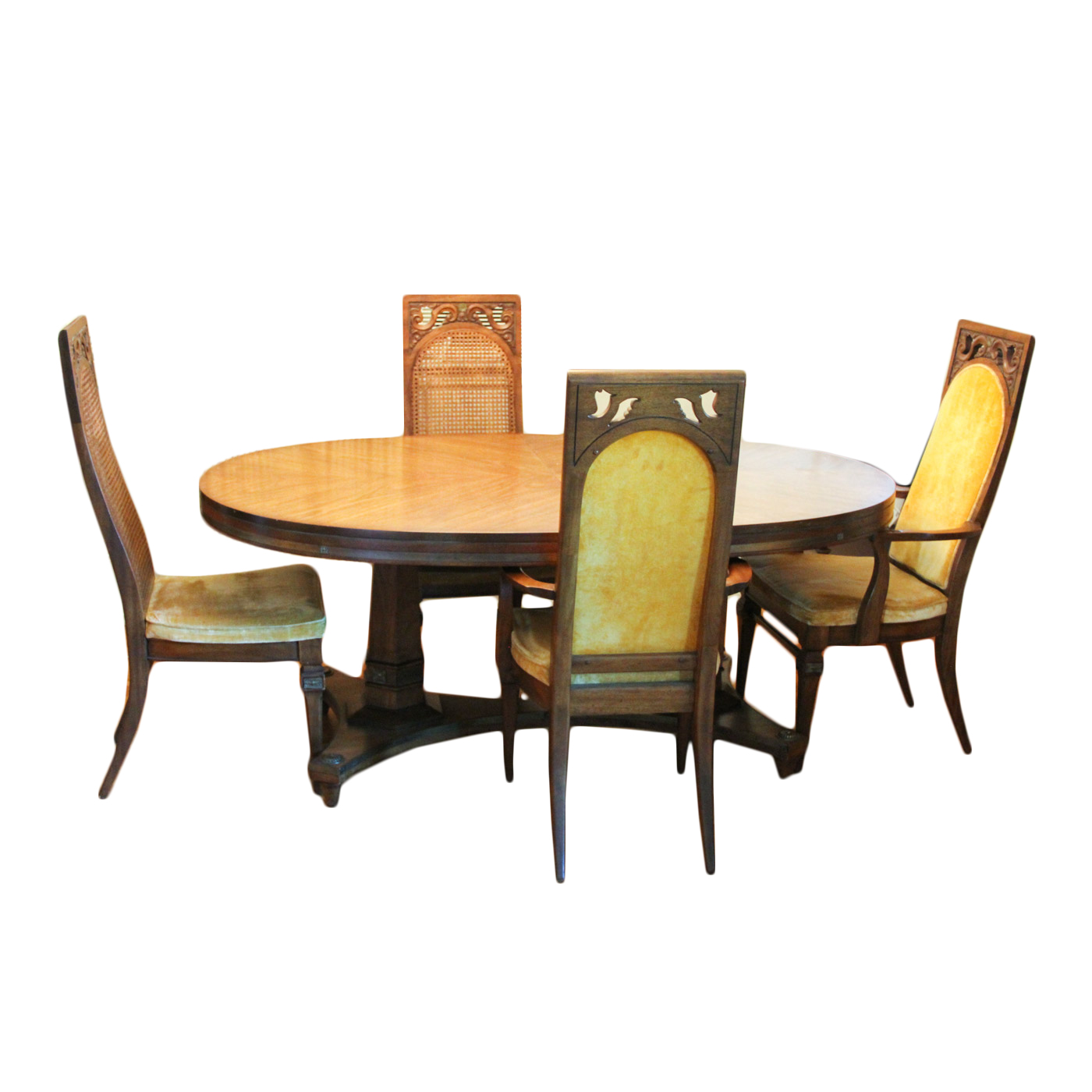 Vintage Dining Room Table and Four Chairs