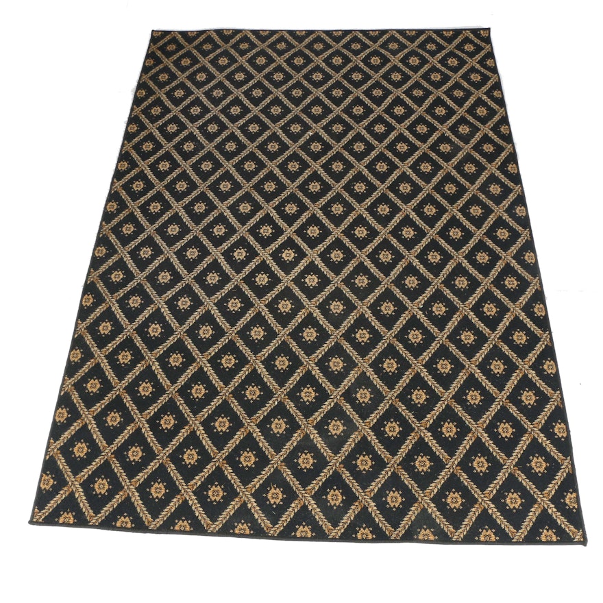 Power-Loomed Lattice-Pattern Area Rug