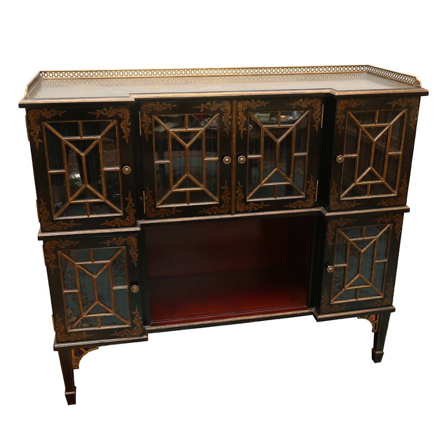 Maitland-Smith Hand Painted Asian Inspired Buffet