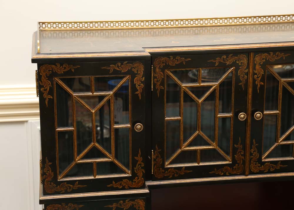 Maitland-Smith Hand Painted Asian Inspired Buffet