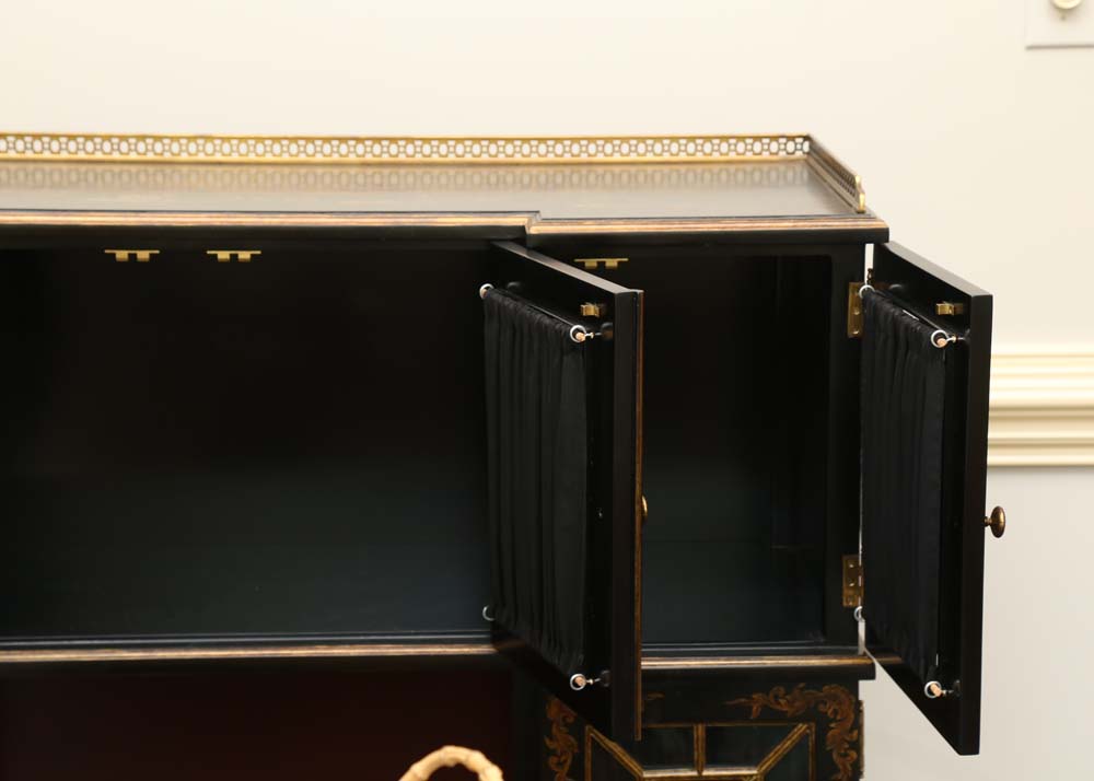 Maitland-Smith Hand Painted Asian Inspired Buffet