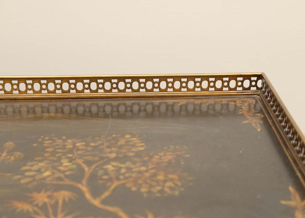 Maitland-Smith Hand Painted Asian Inspired Buffet