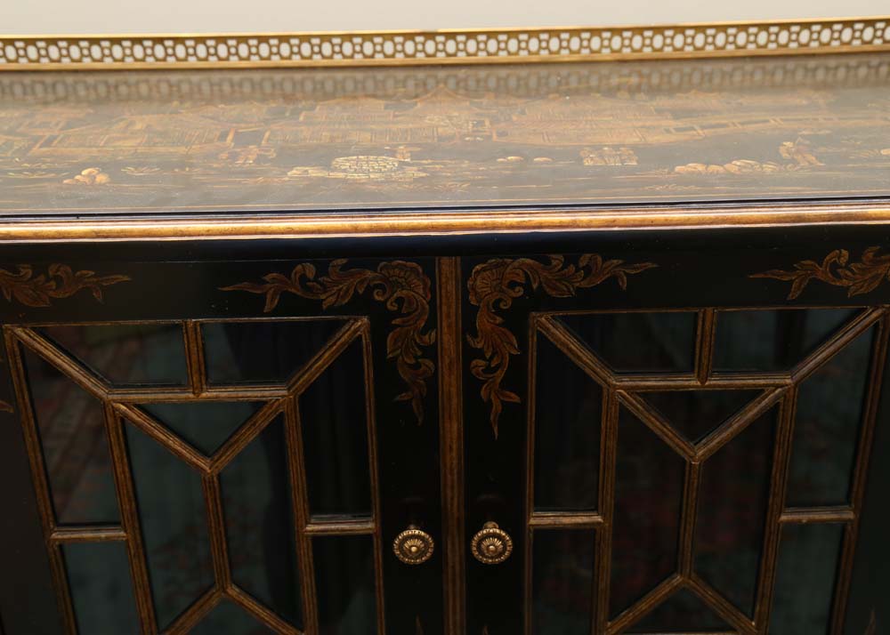 Maitland-Smith Hand Painted Asian Inspired Buffet