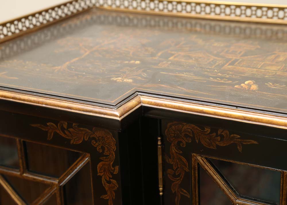 Maitland-Smith Hand Painted Asian Inspired Buffet