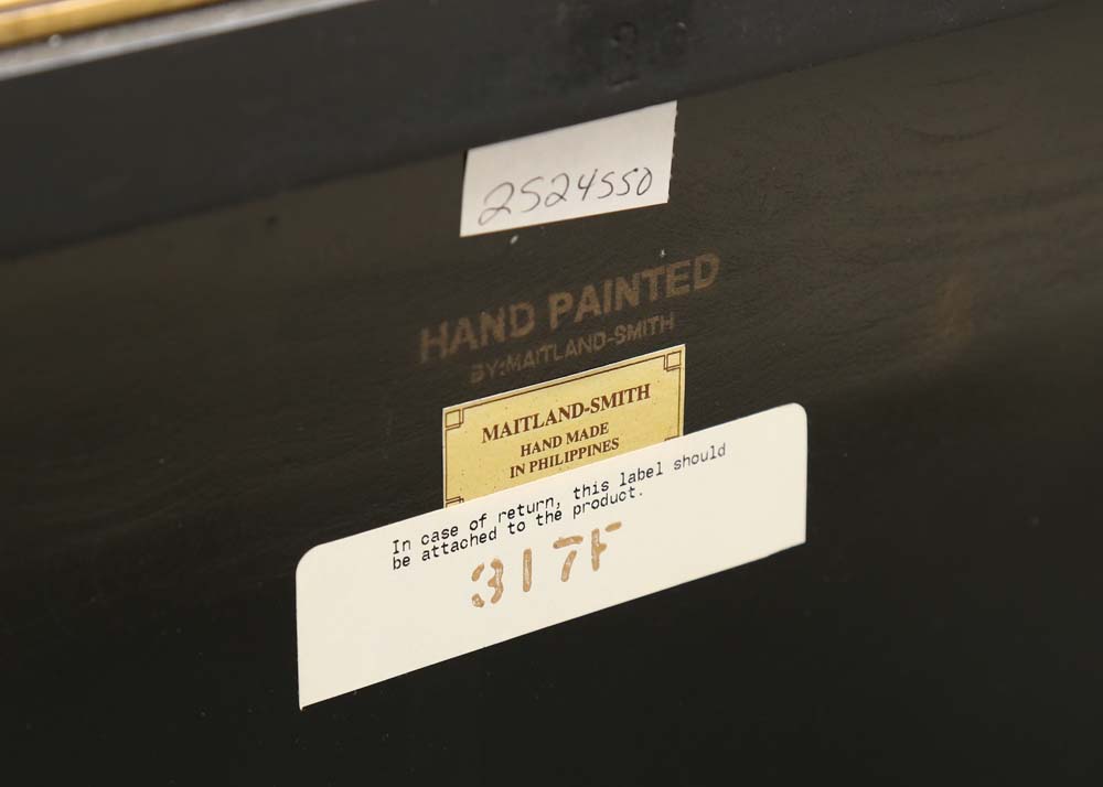 Maitland-Smith Hand Painted Asian Inspired Buffet