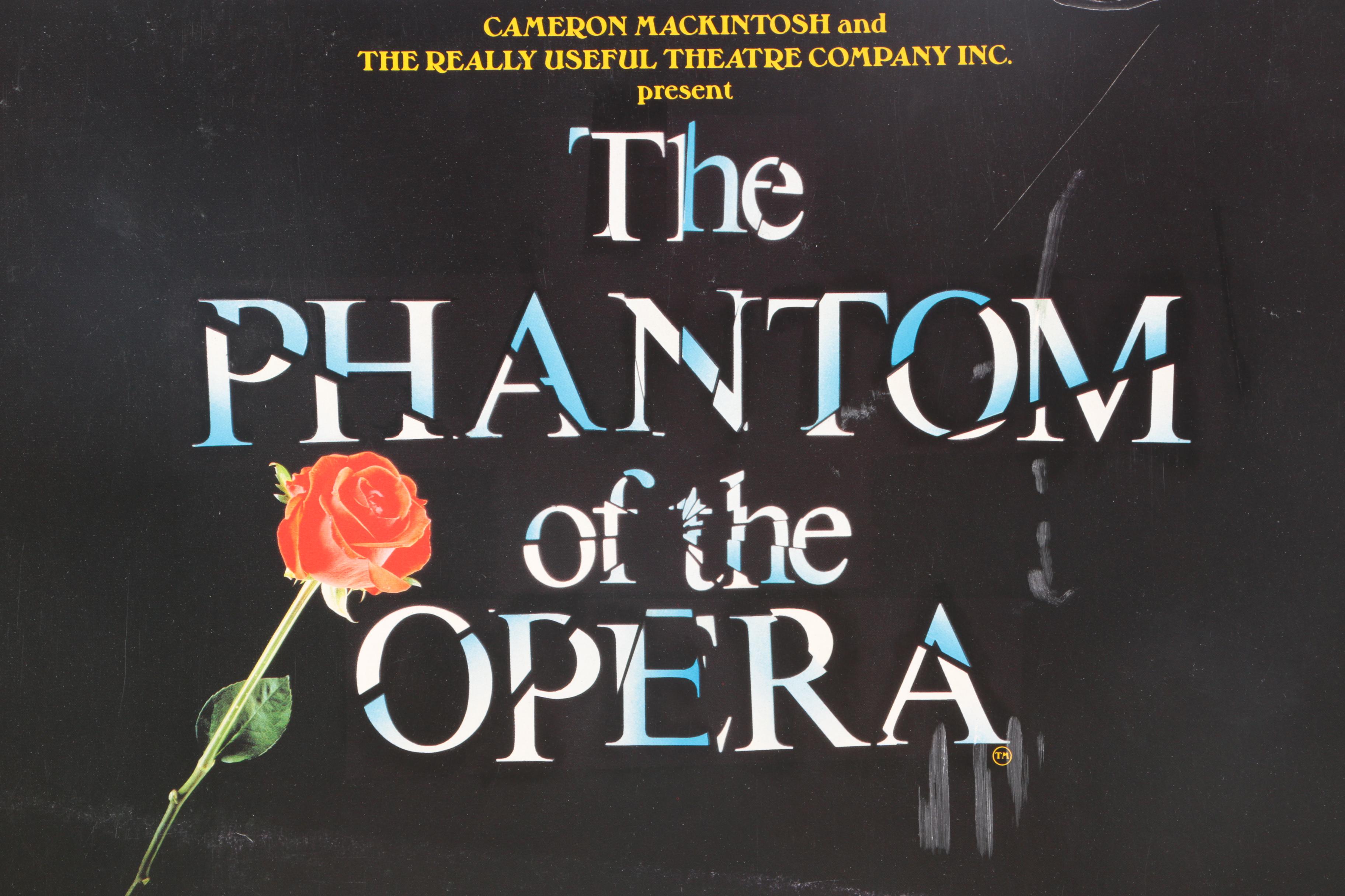 Offset Lithograph Posters "Miss Saigon" and "Phantom of the Opera"