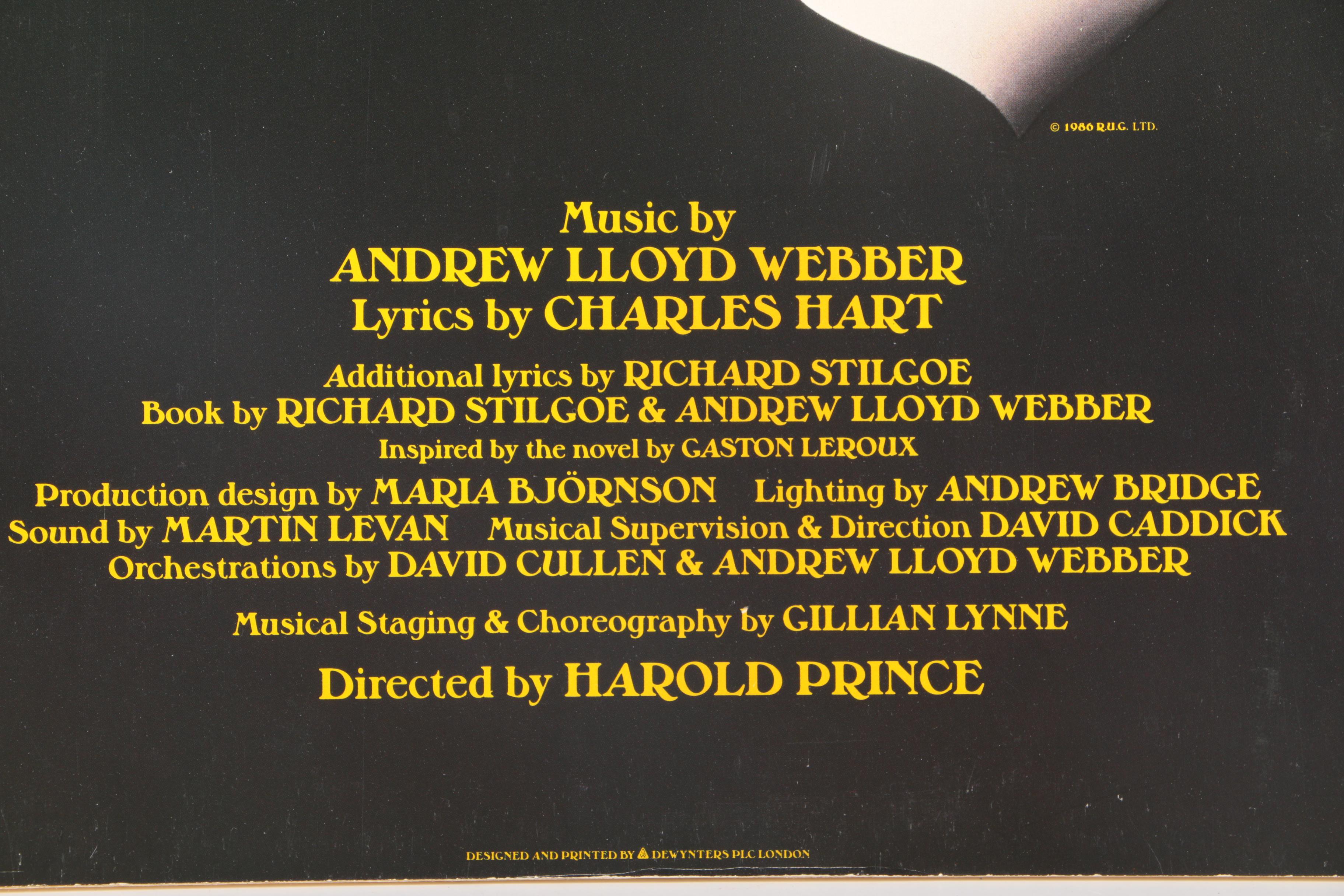 Offset Lithograph Posters "Miss Saigon" and "Phantom of the Opera"