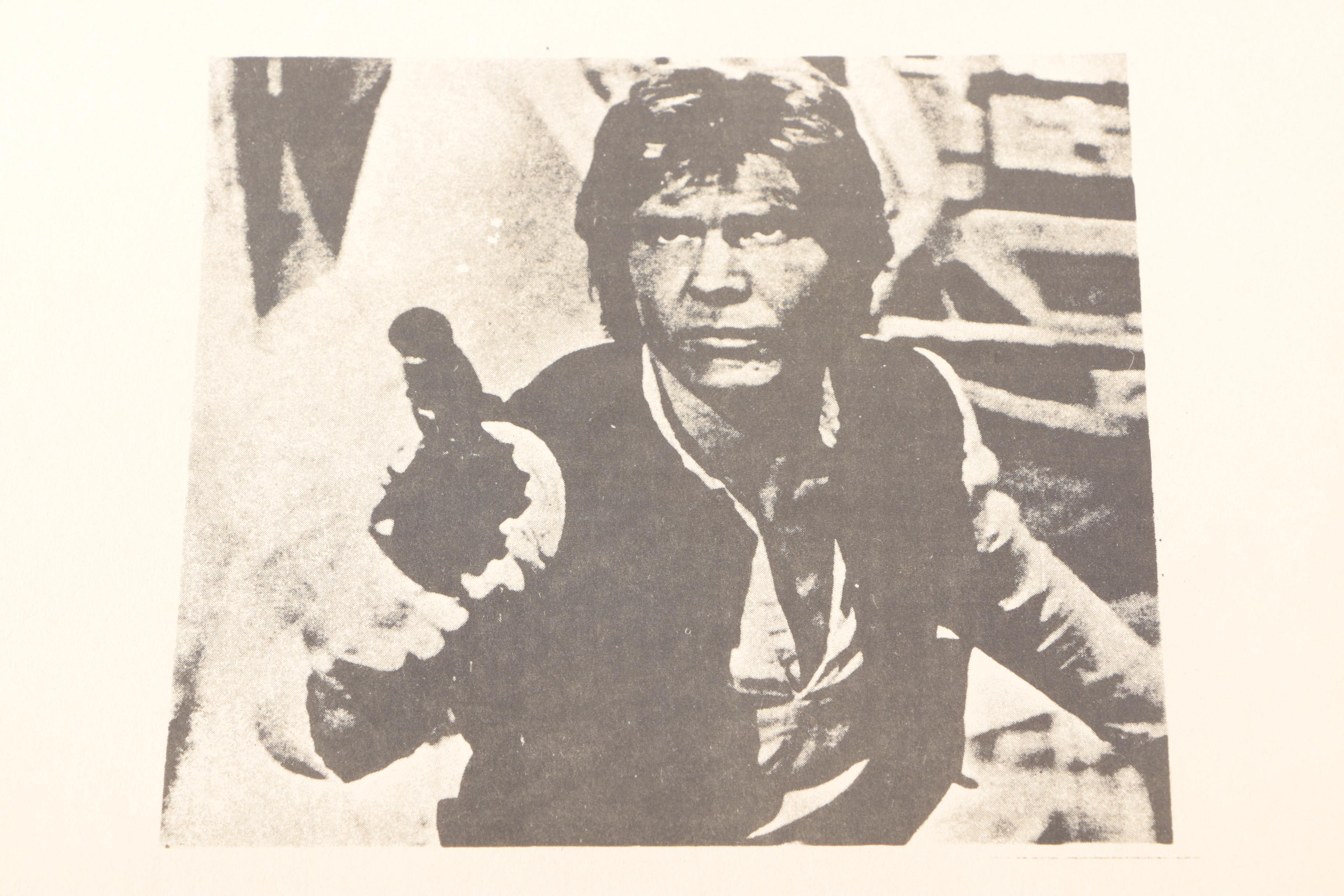 "Star Wars" Offset Lithograph on Paper Han Solo Wanted Poster
