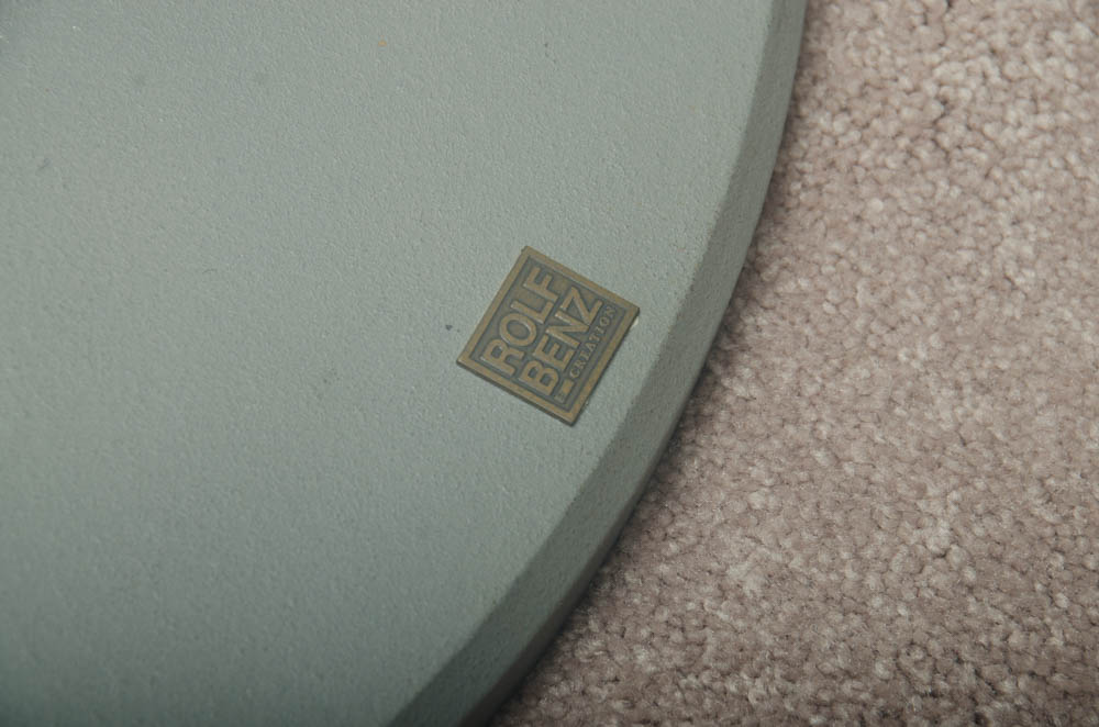 1980s Modern Rotating Glass Top Coffee Table by Rolf Benz