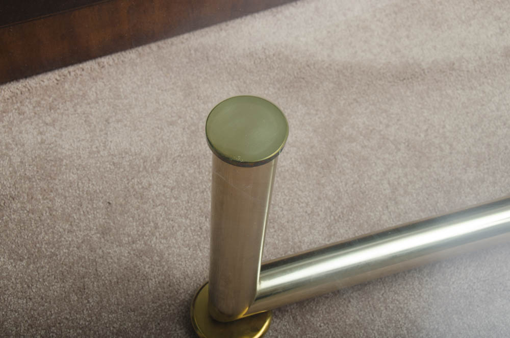 1980s Modern Rotating Glass Top Coffee Table by Rolf Benz