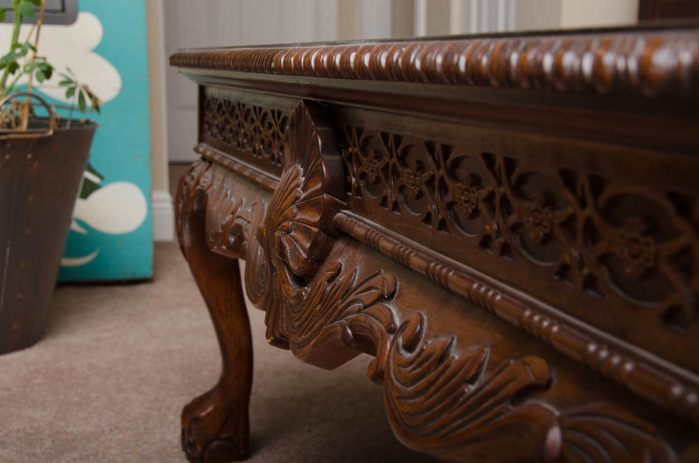 Chippendale Style Mahogany Coffee Table