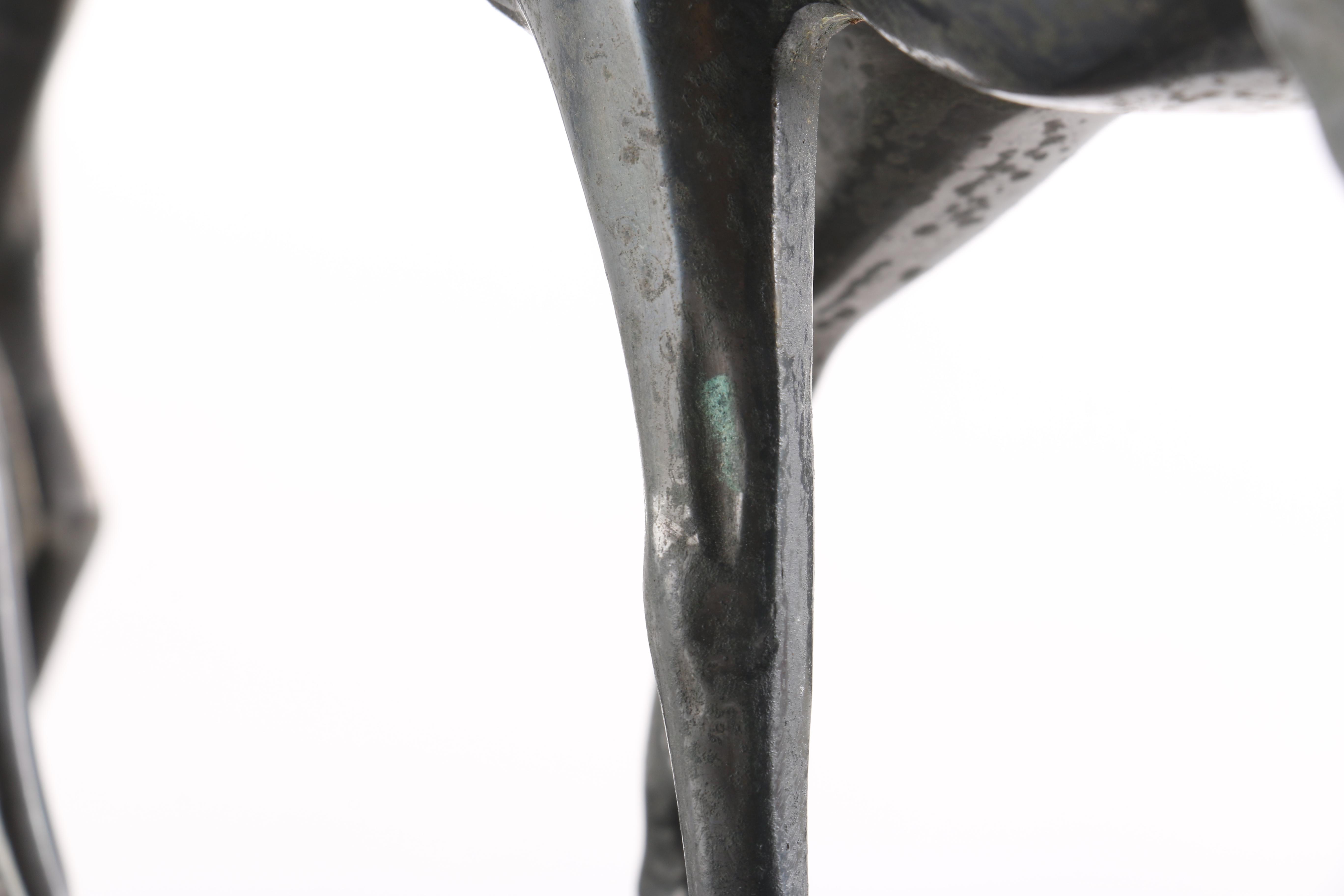 Irene Rochard Cast Metal Sculpture of Two Gazelle