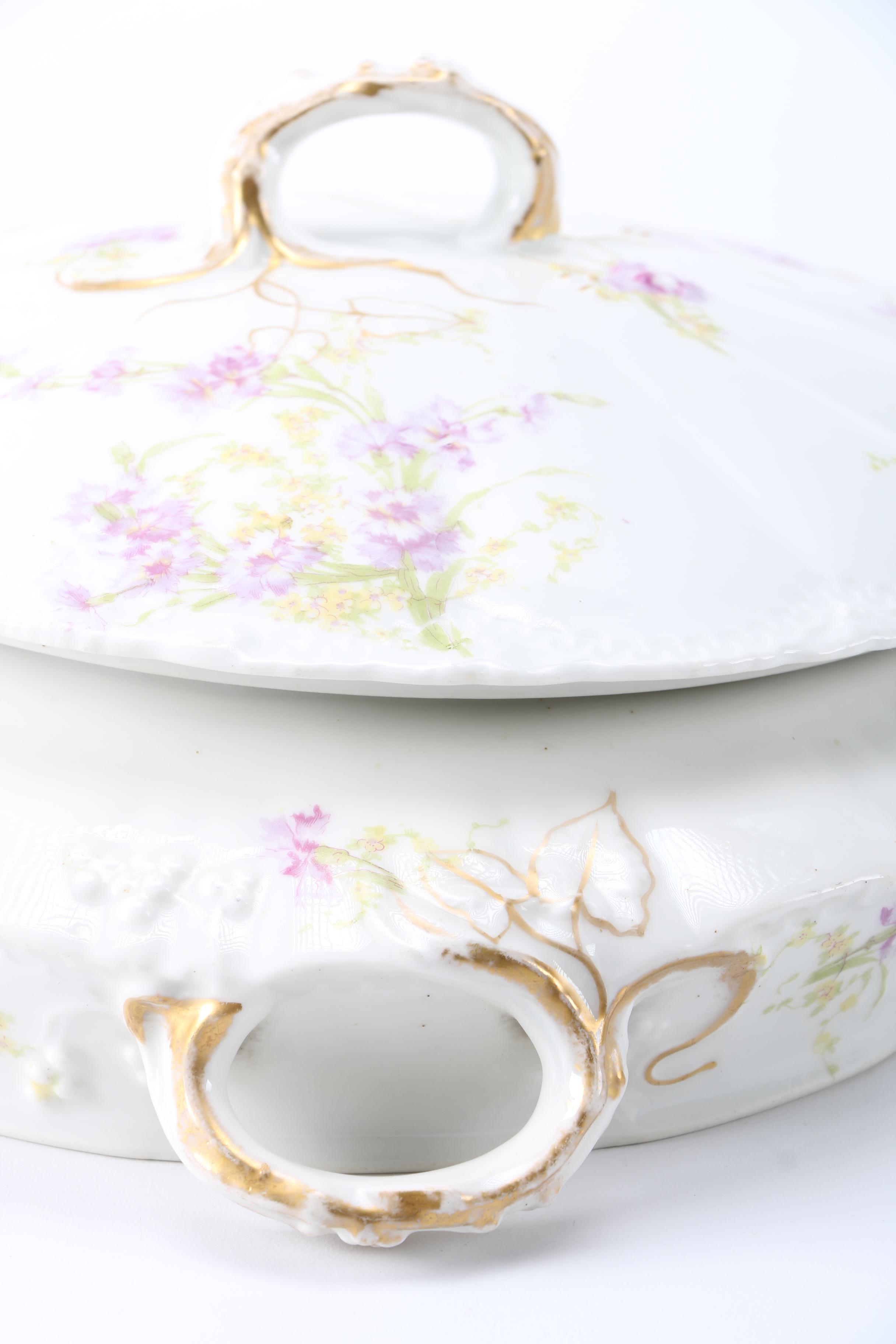 Theodore Haviland Limoges, Johann Haviland Bavaria Porcelain Covered Dishes