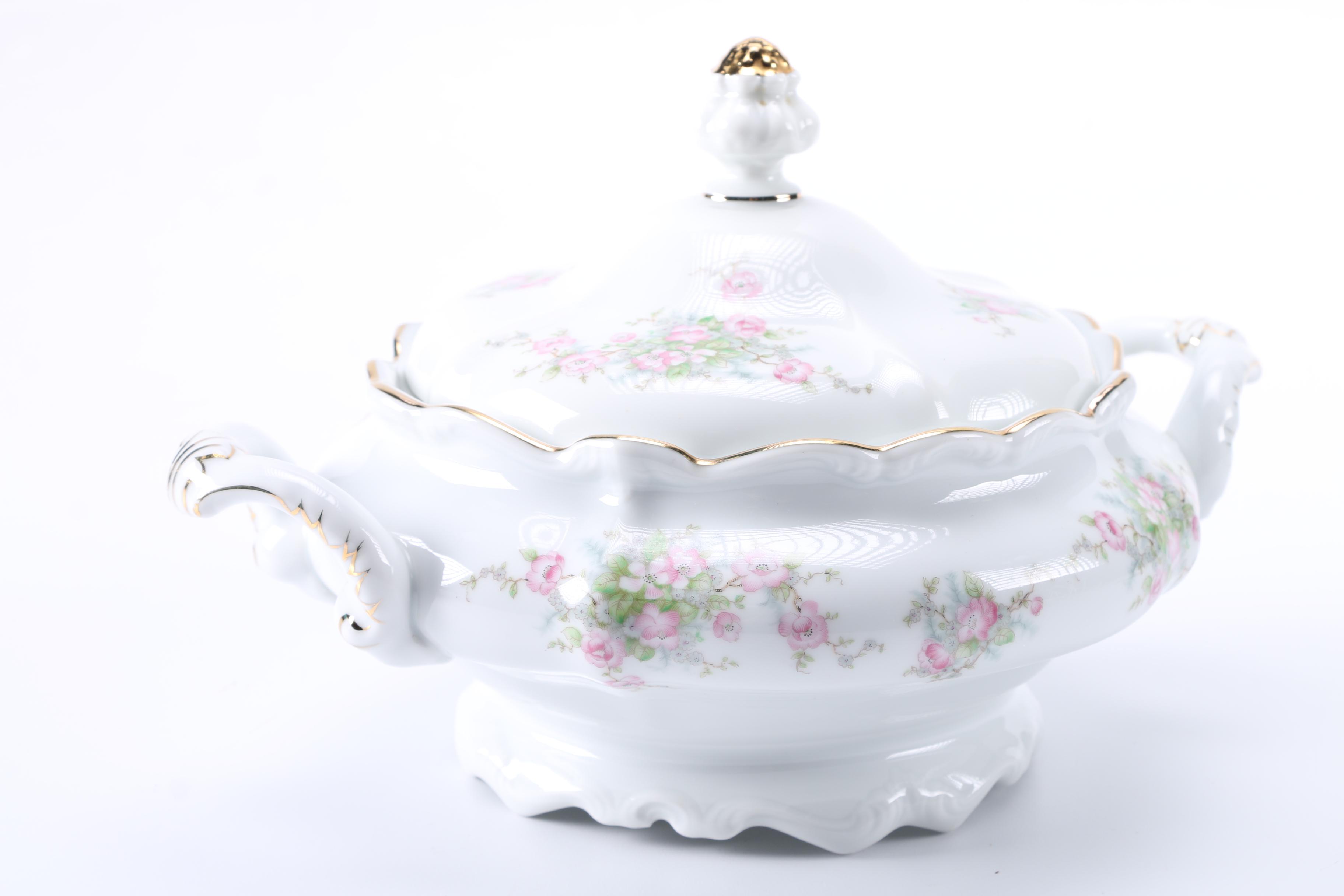 Theodore Haviland Limoges, Johann Haviland Bavaria Porcelain Covered Dishes