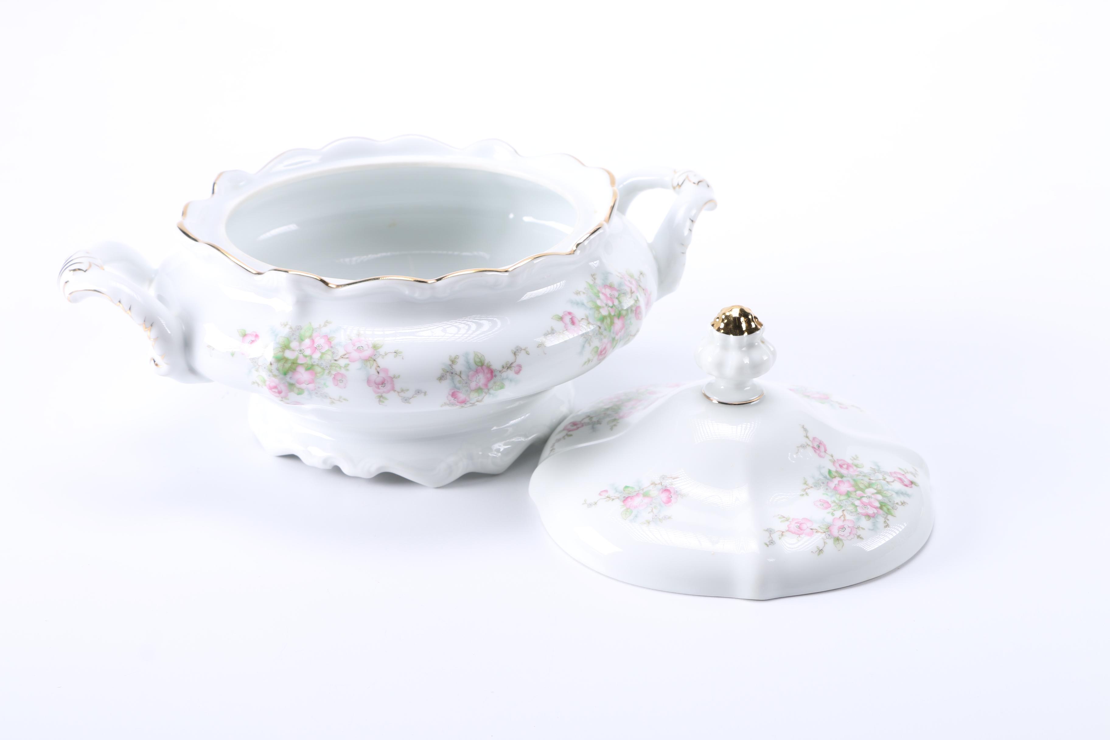 Theodore Haviland Limoges, Johann Haviland Bavaria Porcelain Covered Dishes