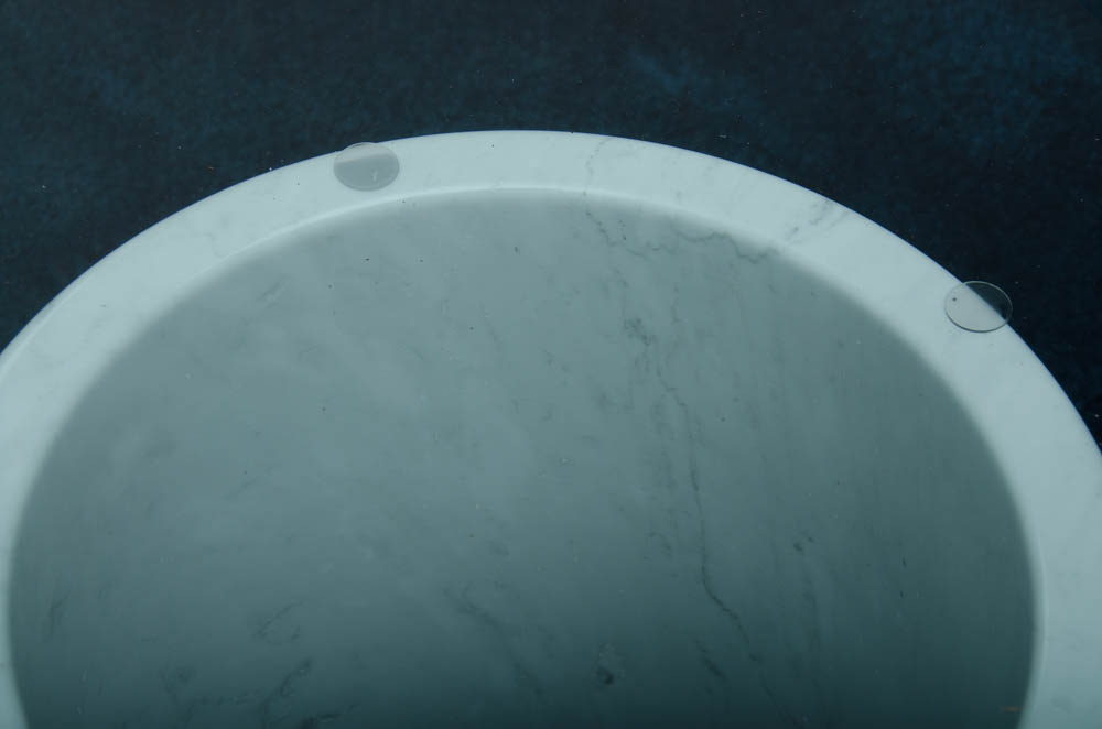 1980s Modern Glass Top Coffee Table With Stone Supports