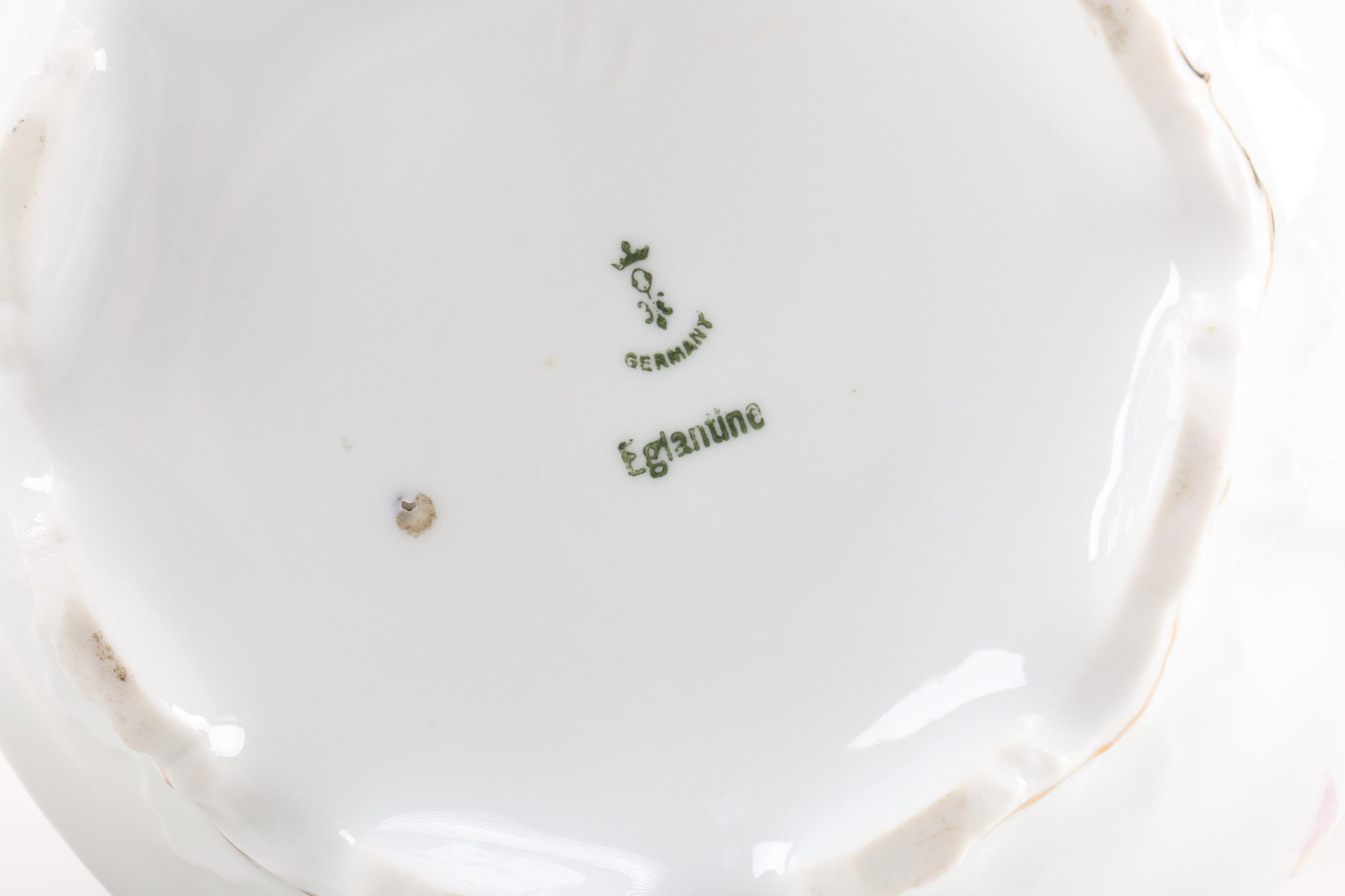 Vintage Ceramic Serviceware With Floral Motifs