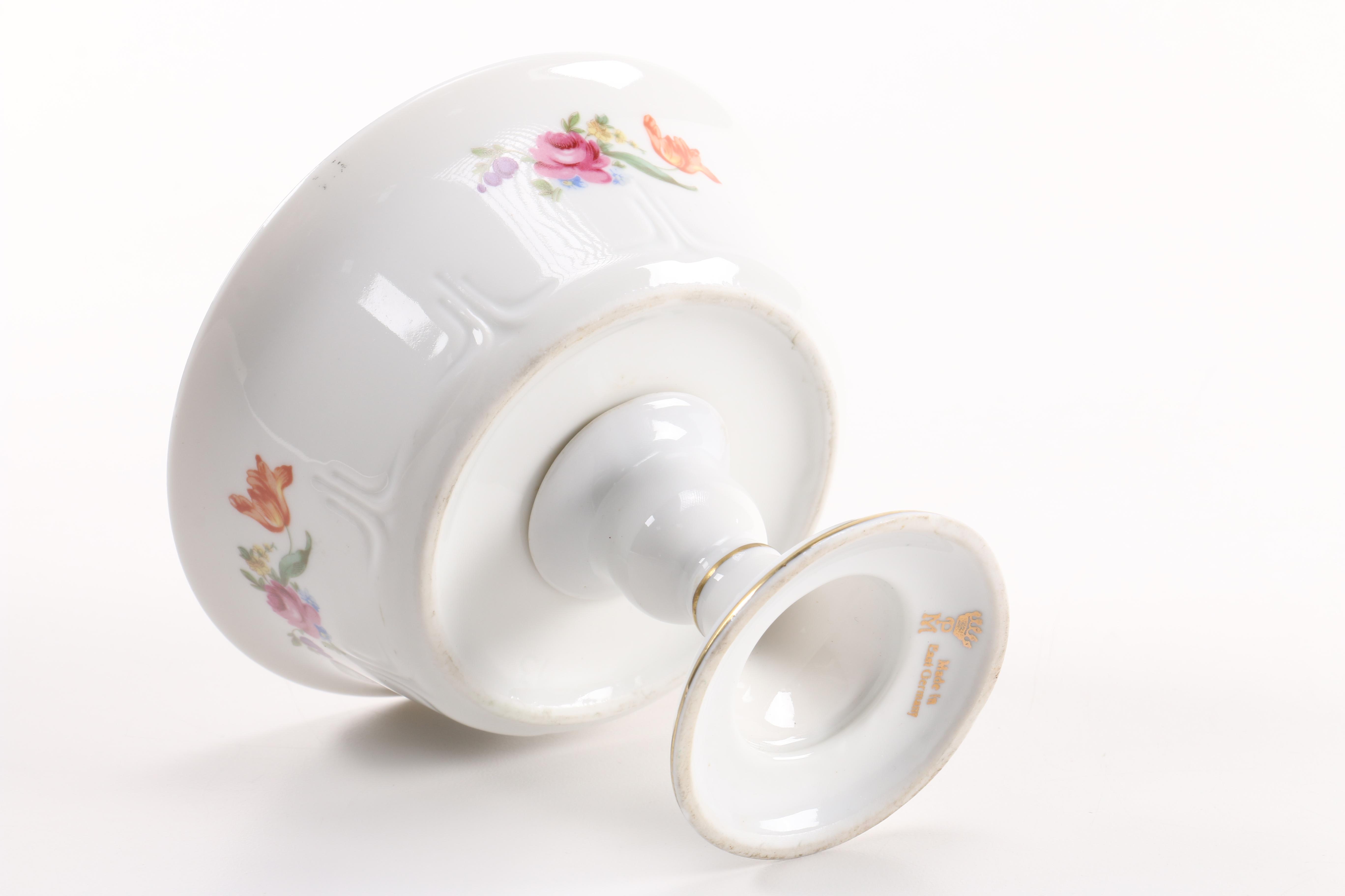 Vintage Ceramic Serviceware With Floral Motifs