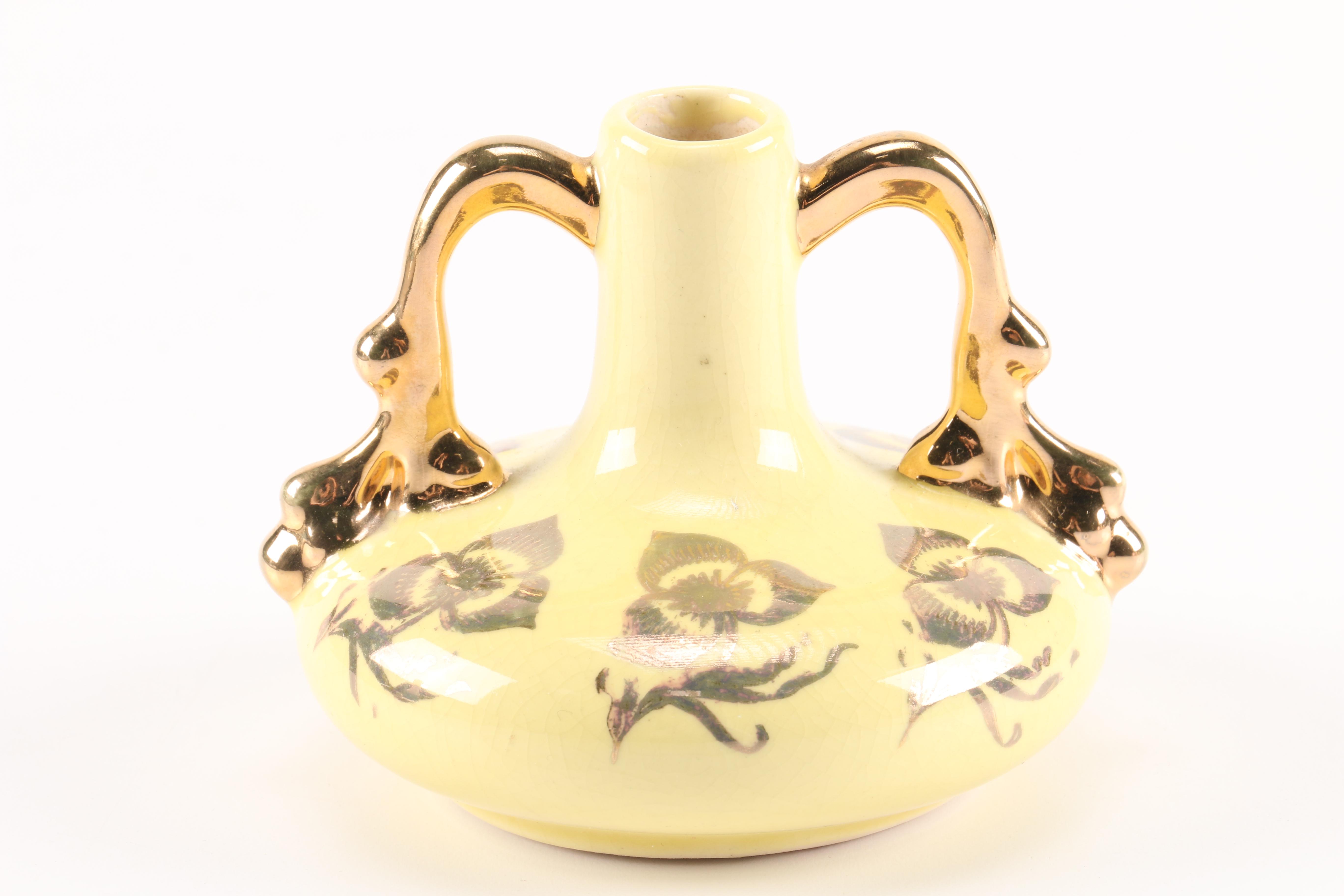 Vintage Ceramic Serviceware With Floral Motifs