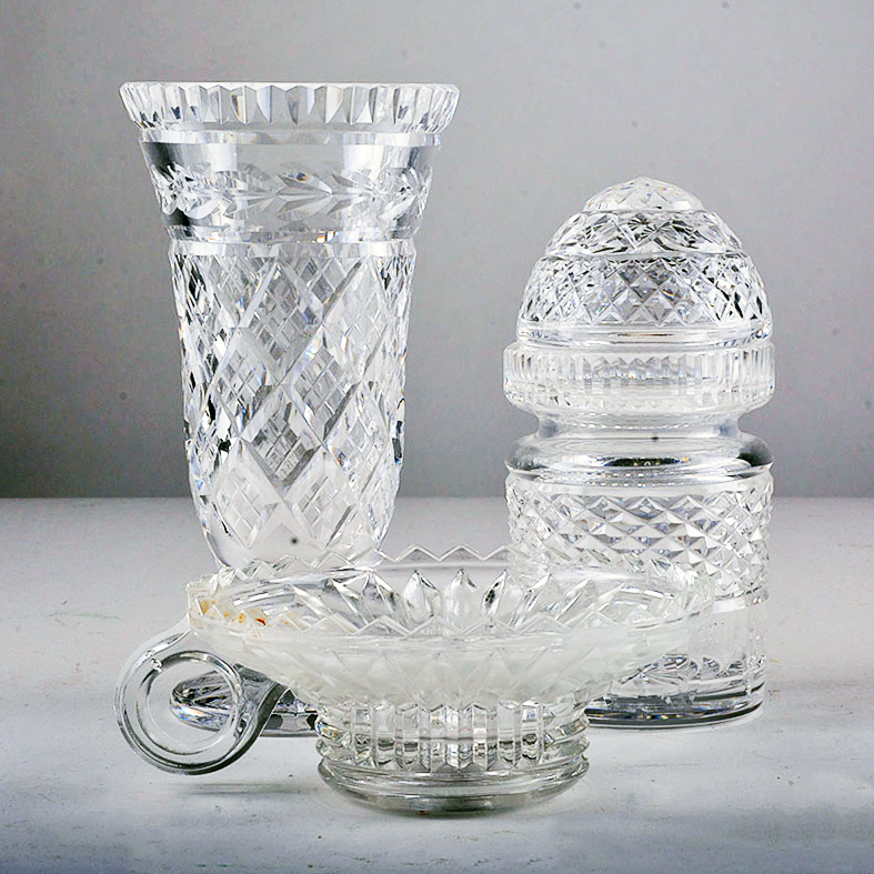 Assorted Tableware Including Waterford Crystal