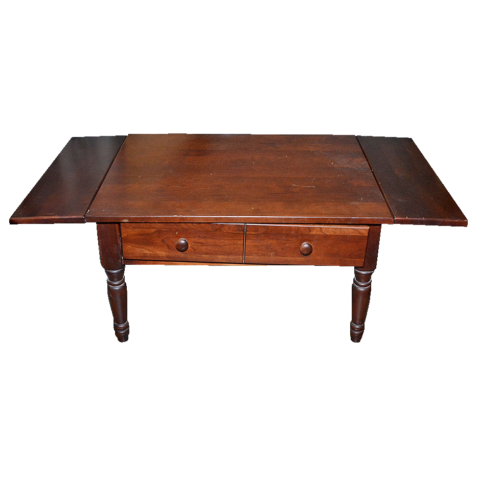Vintage Cherry Drop-Leaf Coffee Table