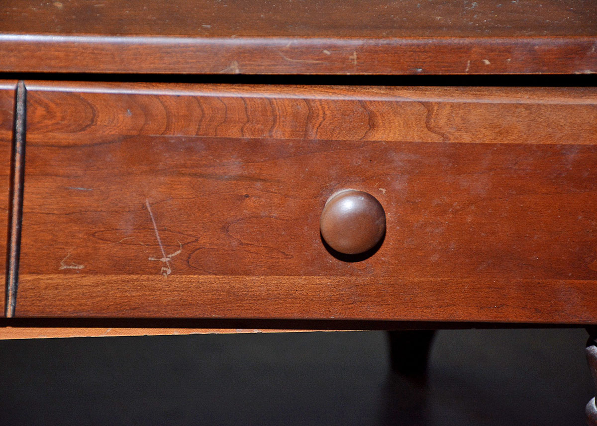 Vintage Cherry Drop-Leaf Coffee Table