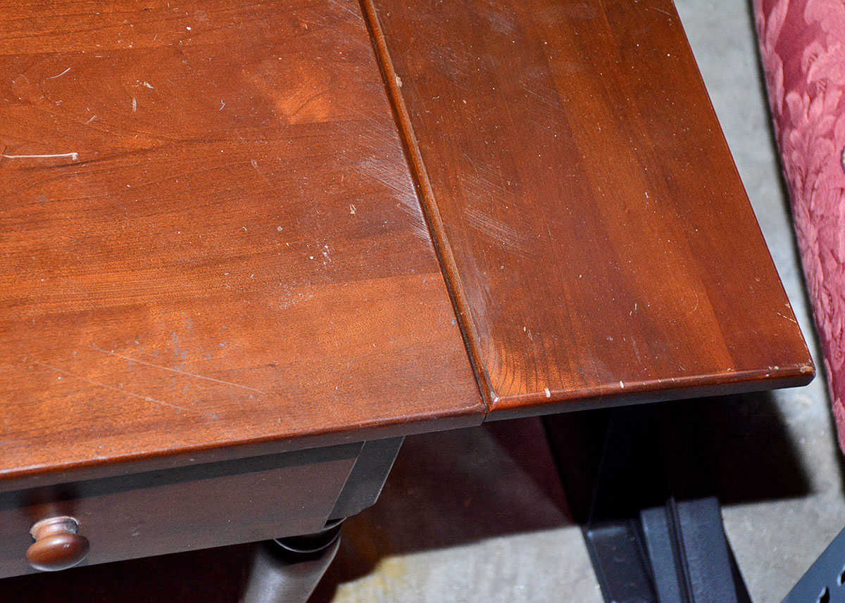 Vintage Cherry Drop-Leaf Coffee Table