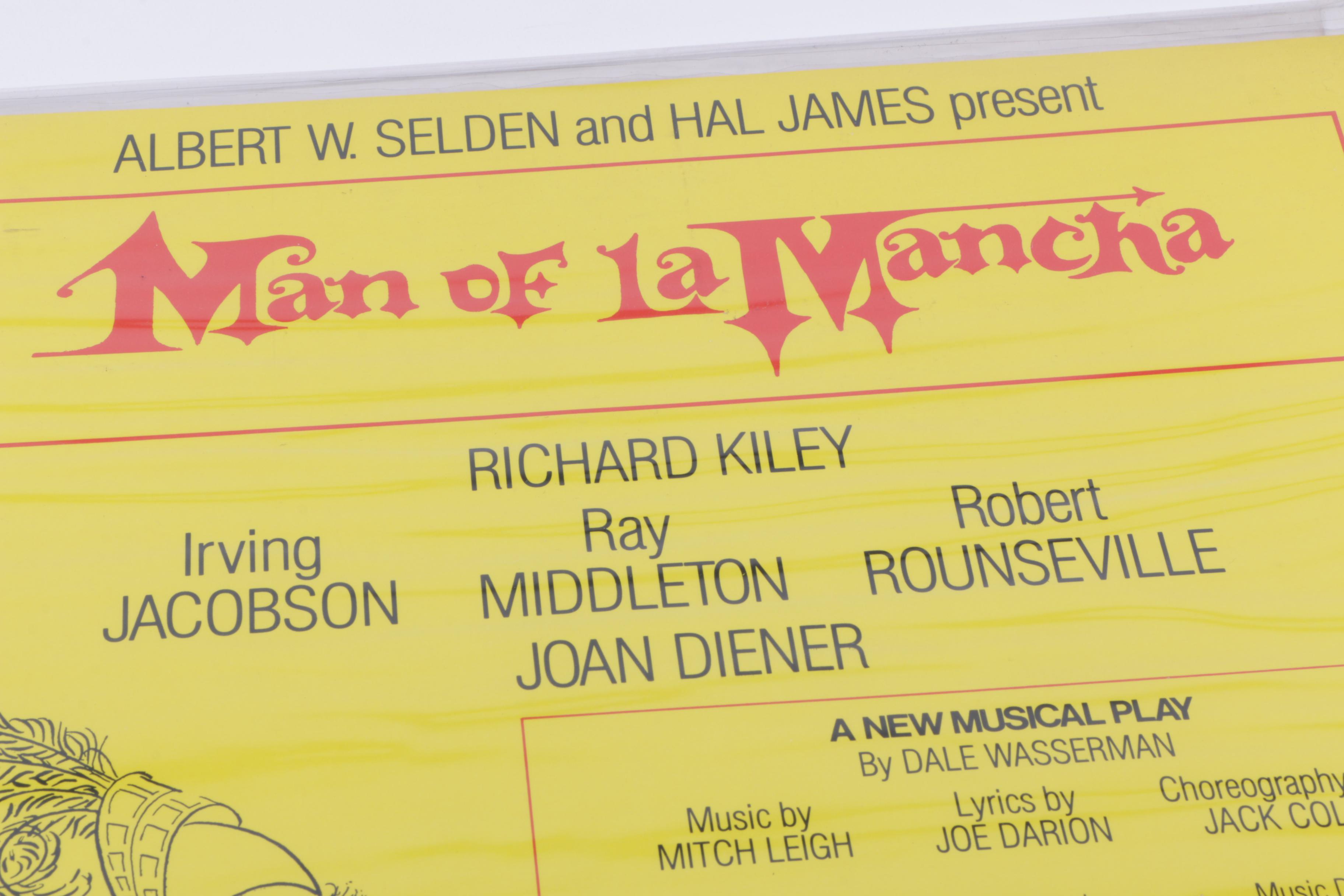 First Edition "Man of La Mancha" Broadway Poster