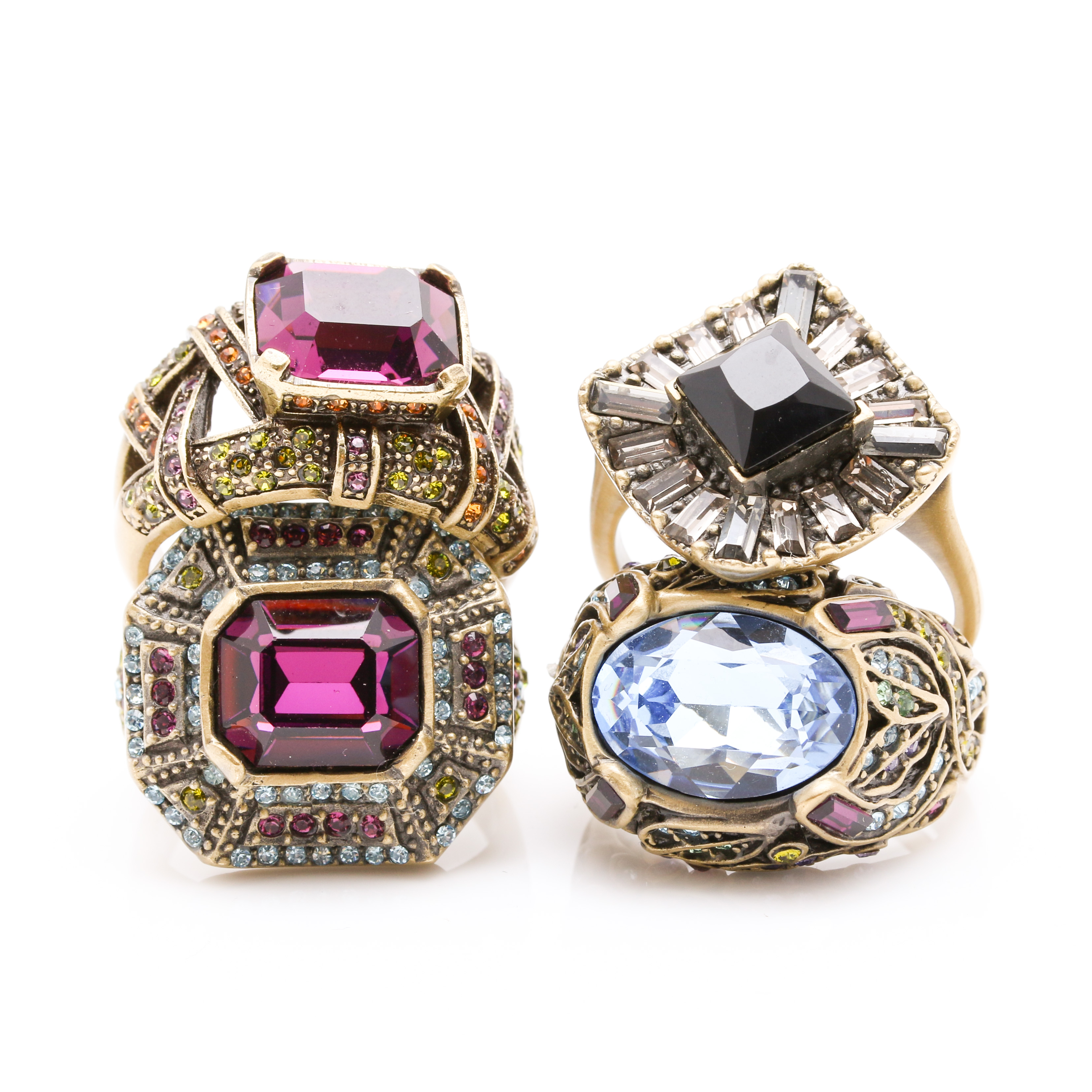 Heidi Daus Gold Tone Cocktail Rings