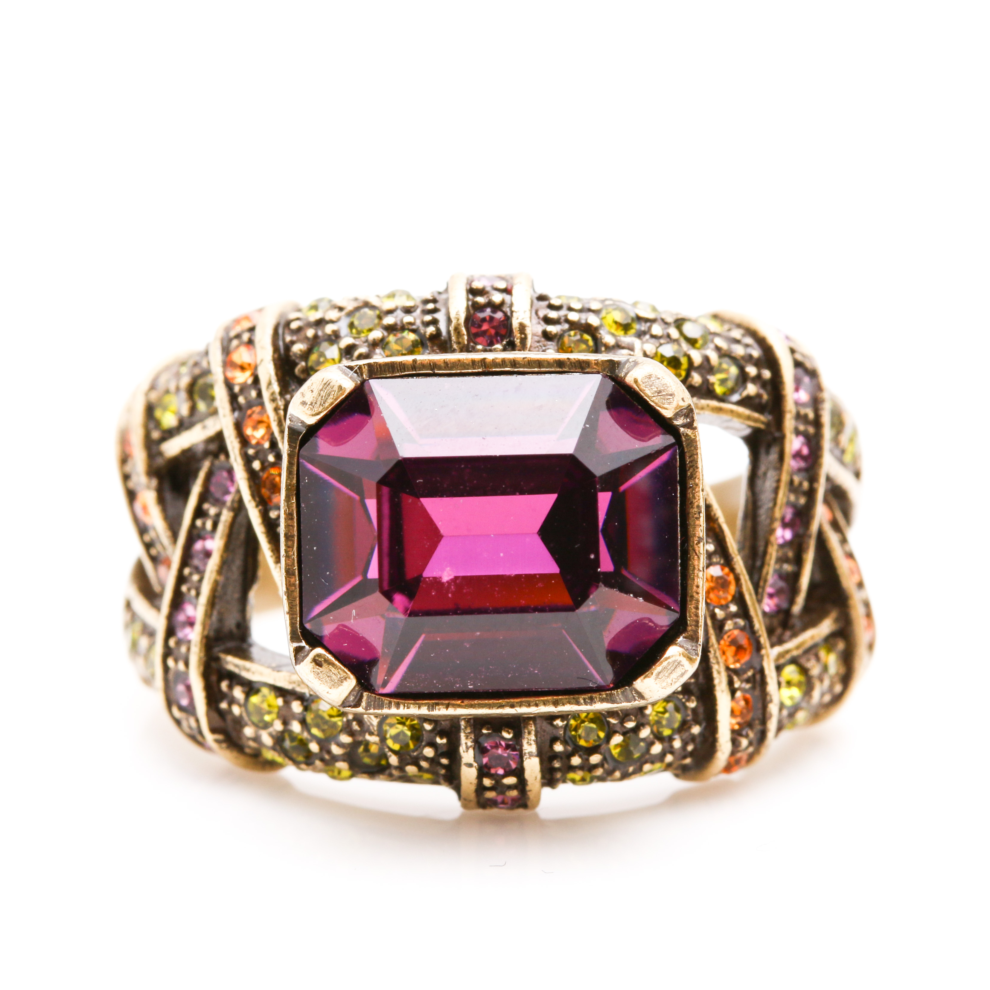 Heidi Daus Gold Tone Cocktail Rings