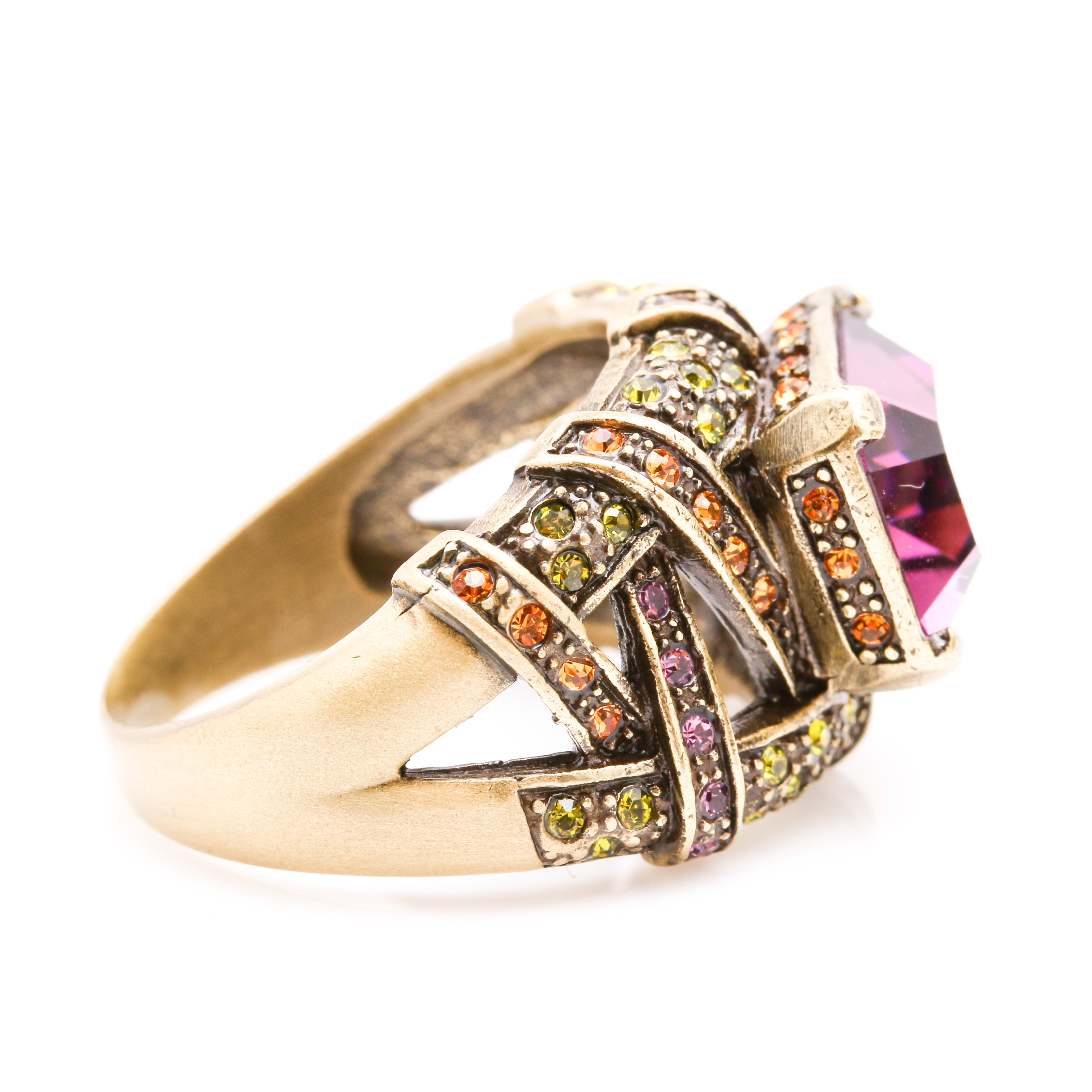 Heidi Daus Gold Tone Cocktail Rings