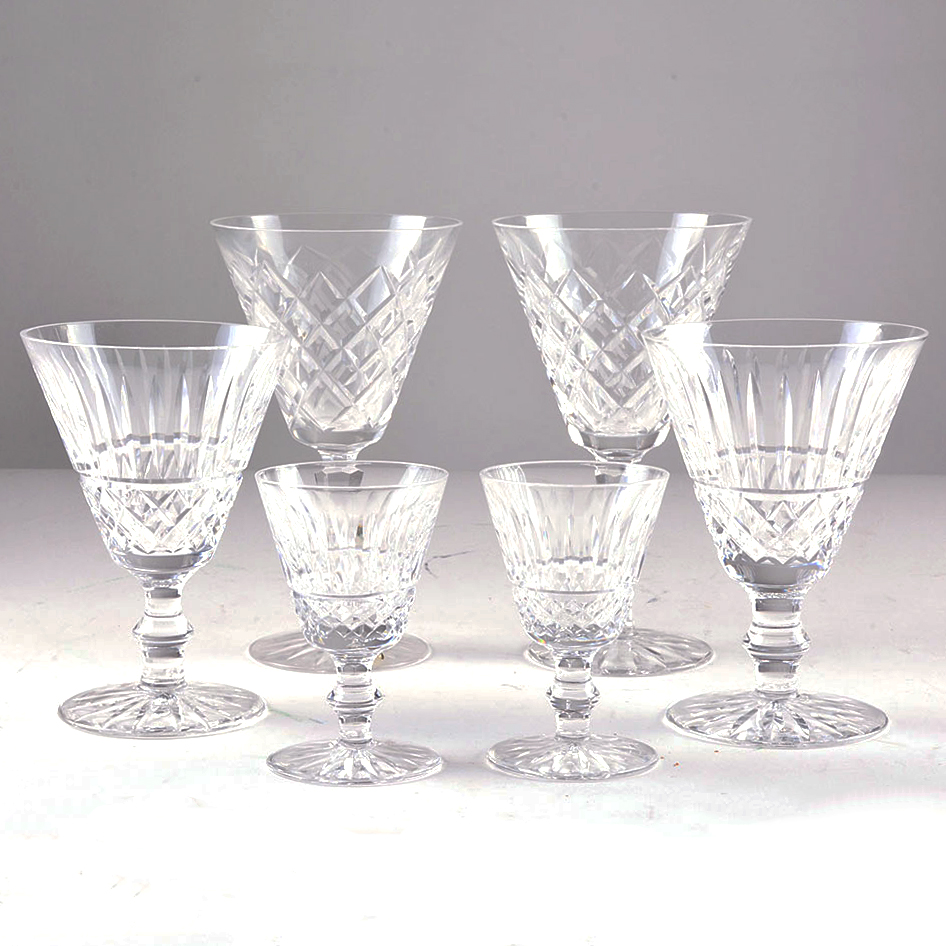 Selection of Waterford Crystal Glasses Including "Tramore"