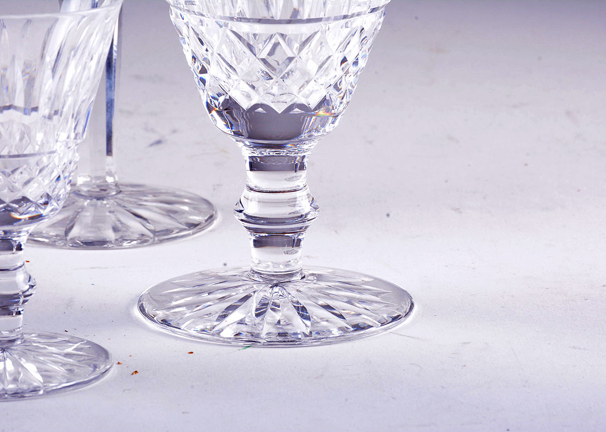 Selection of Waterford Crystal Glasses Including "Tramore"